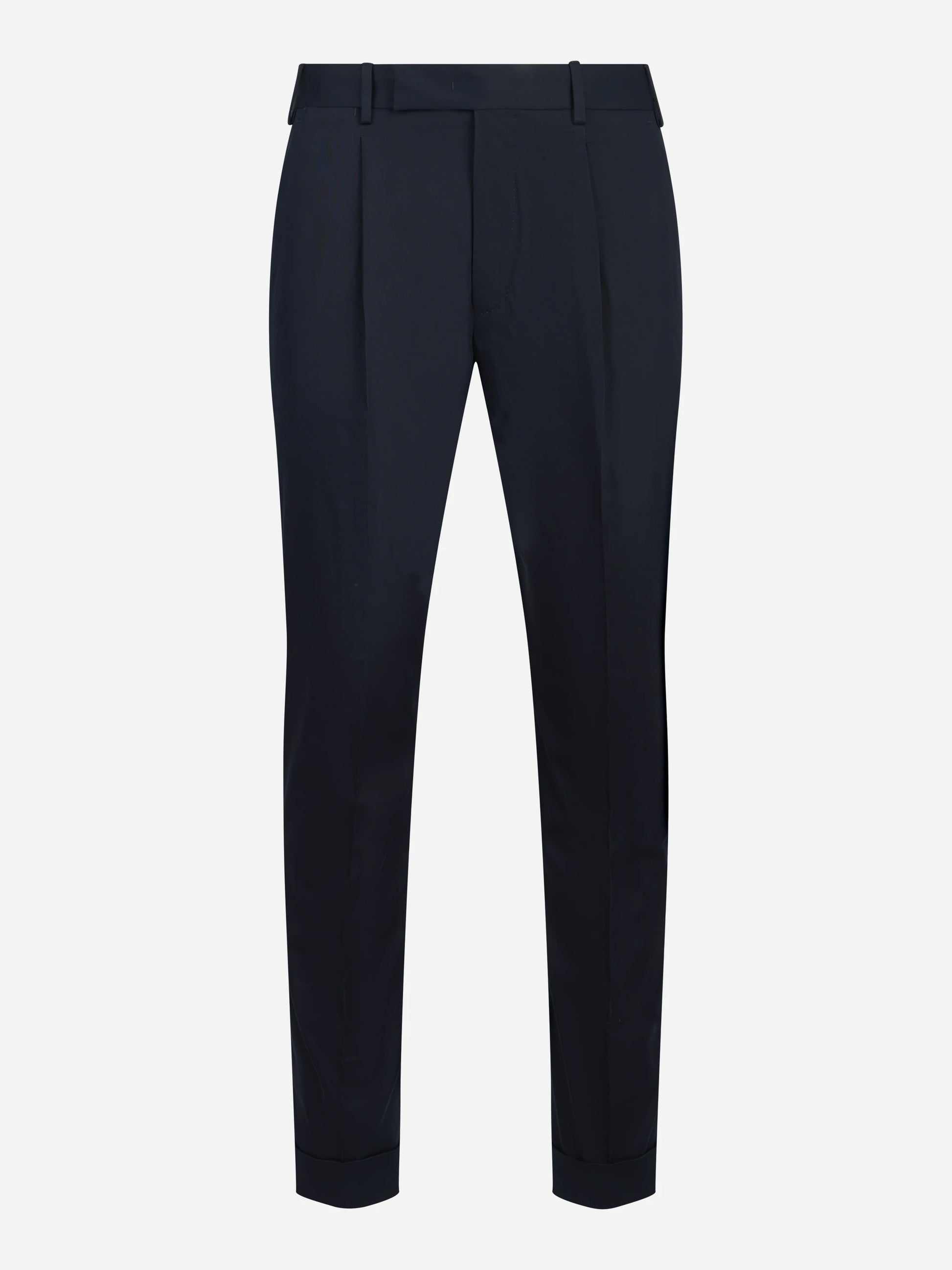 Pantalone Rebel in cotone e seta stretch blu