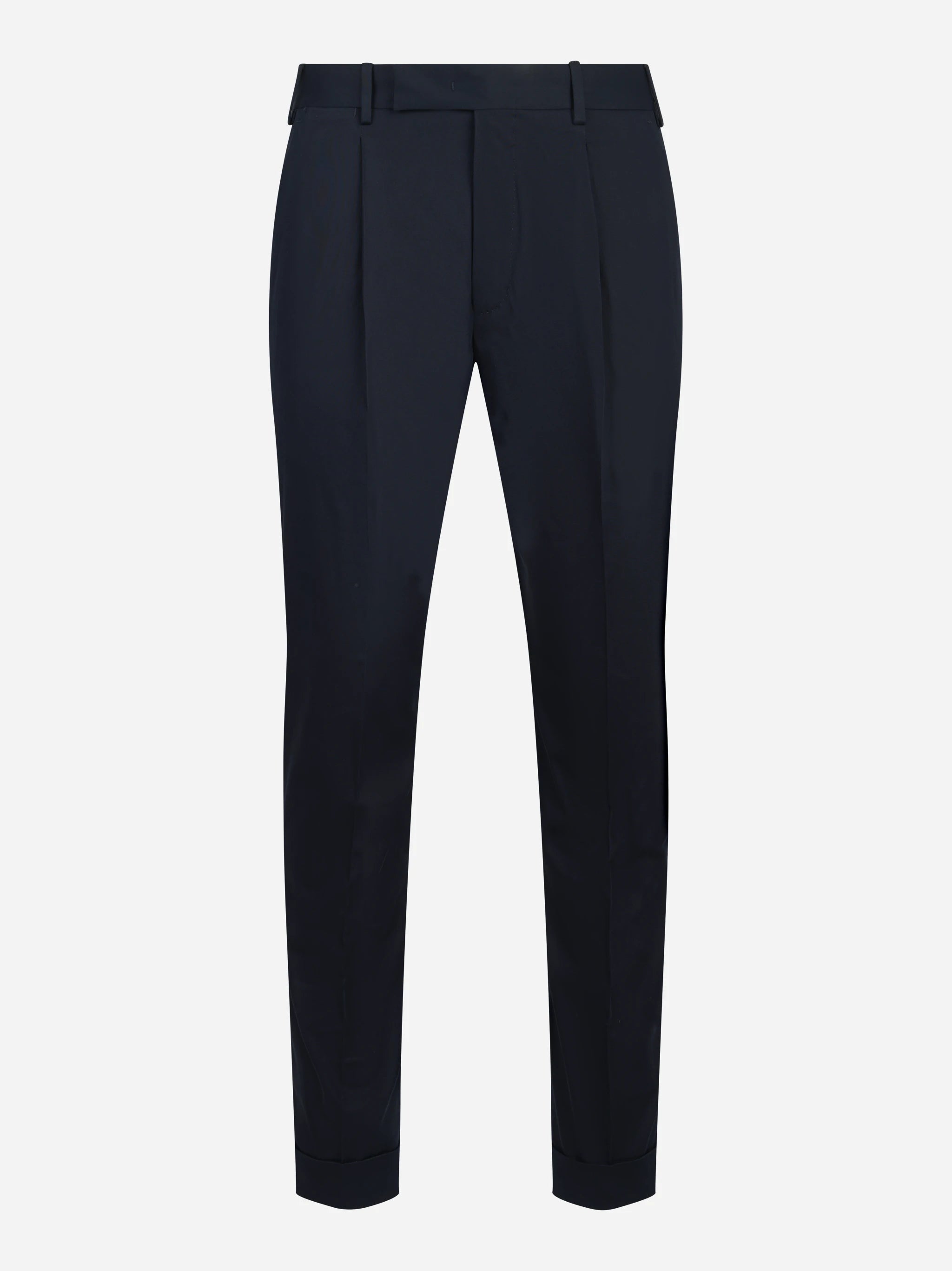 Pantalone Rebel in cotone e seta stretch blu