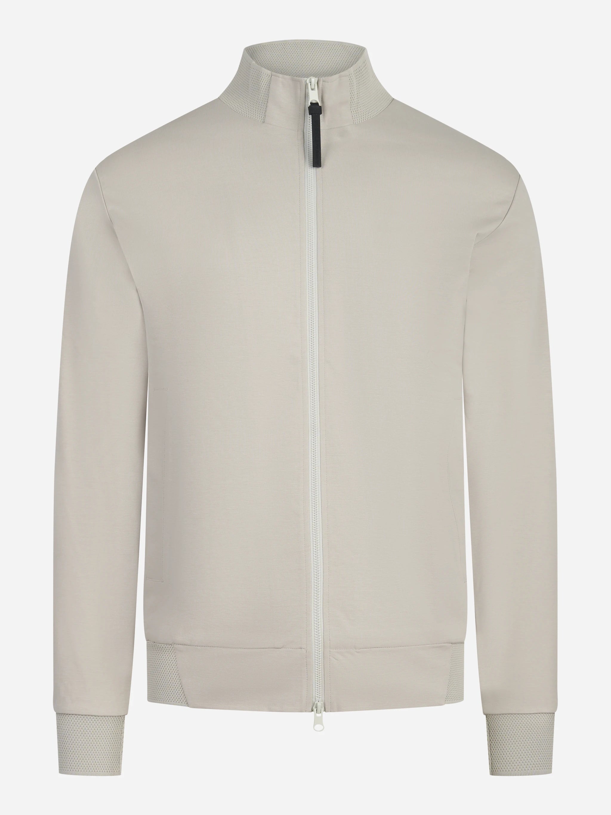 Felpa full zip Saku beige