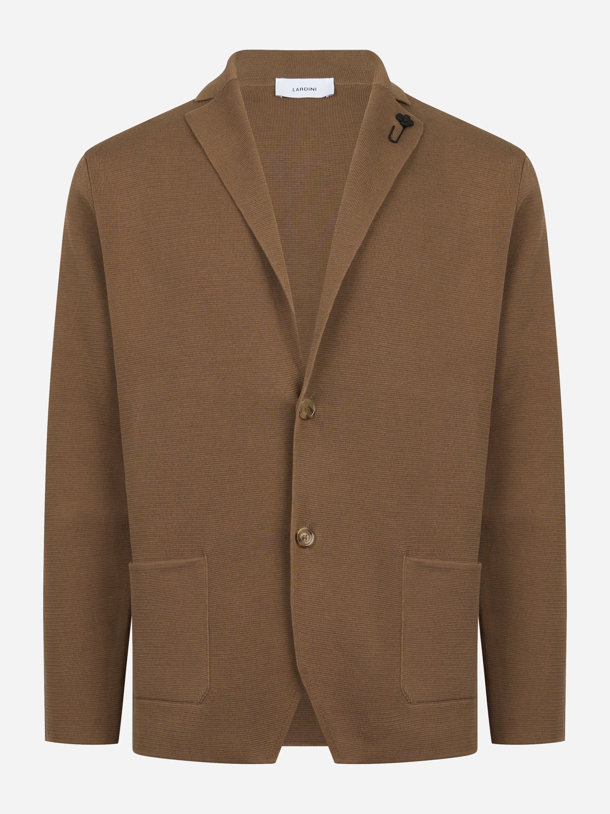 Giacca maglia in cotone marrone