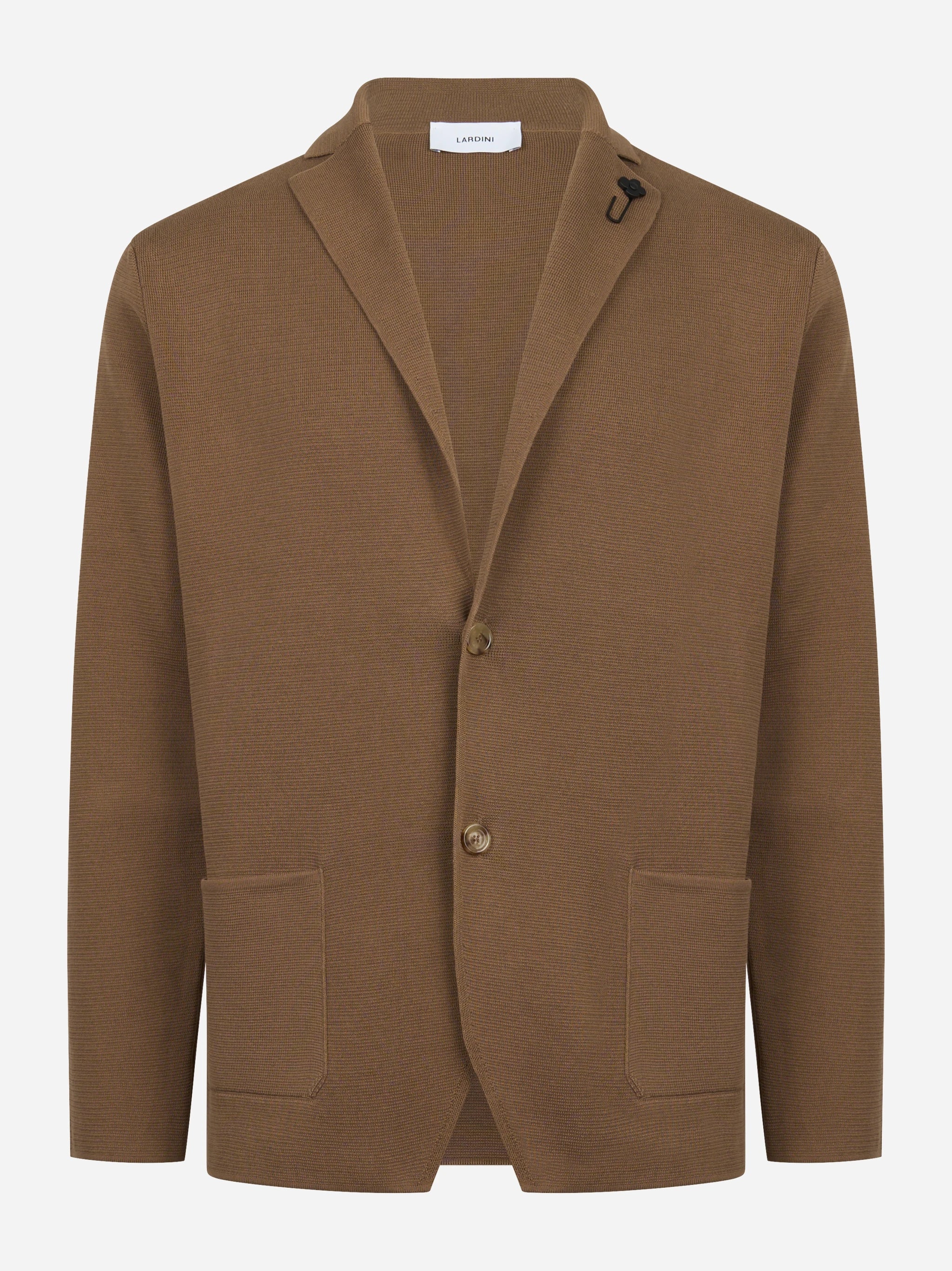 Giacca maglia in cotone marrone