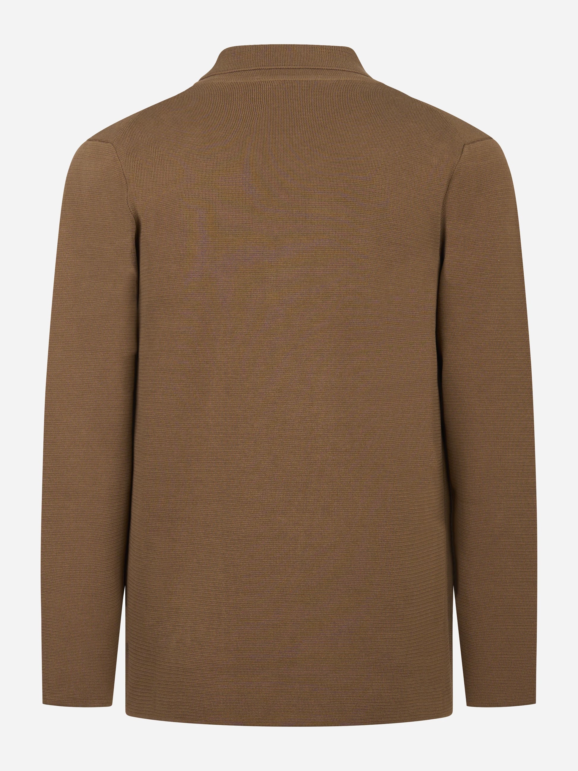 Giacca maglia in cotone marrone