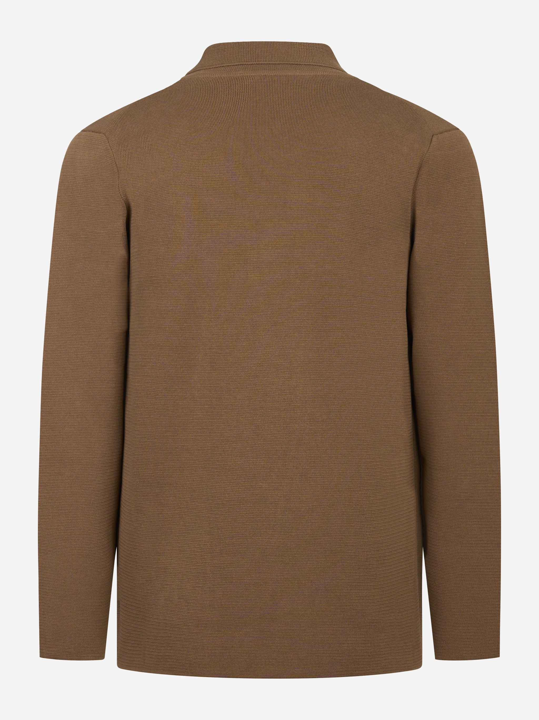 Giacca maglia in cotone marrone
