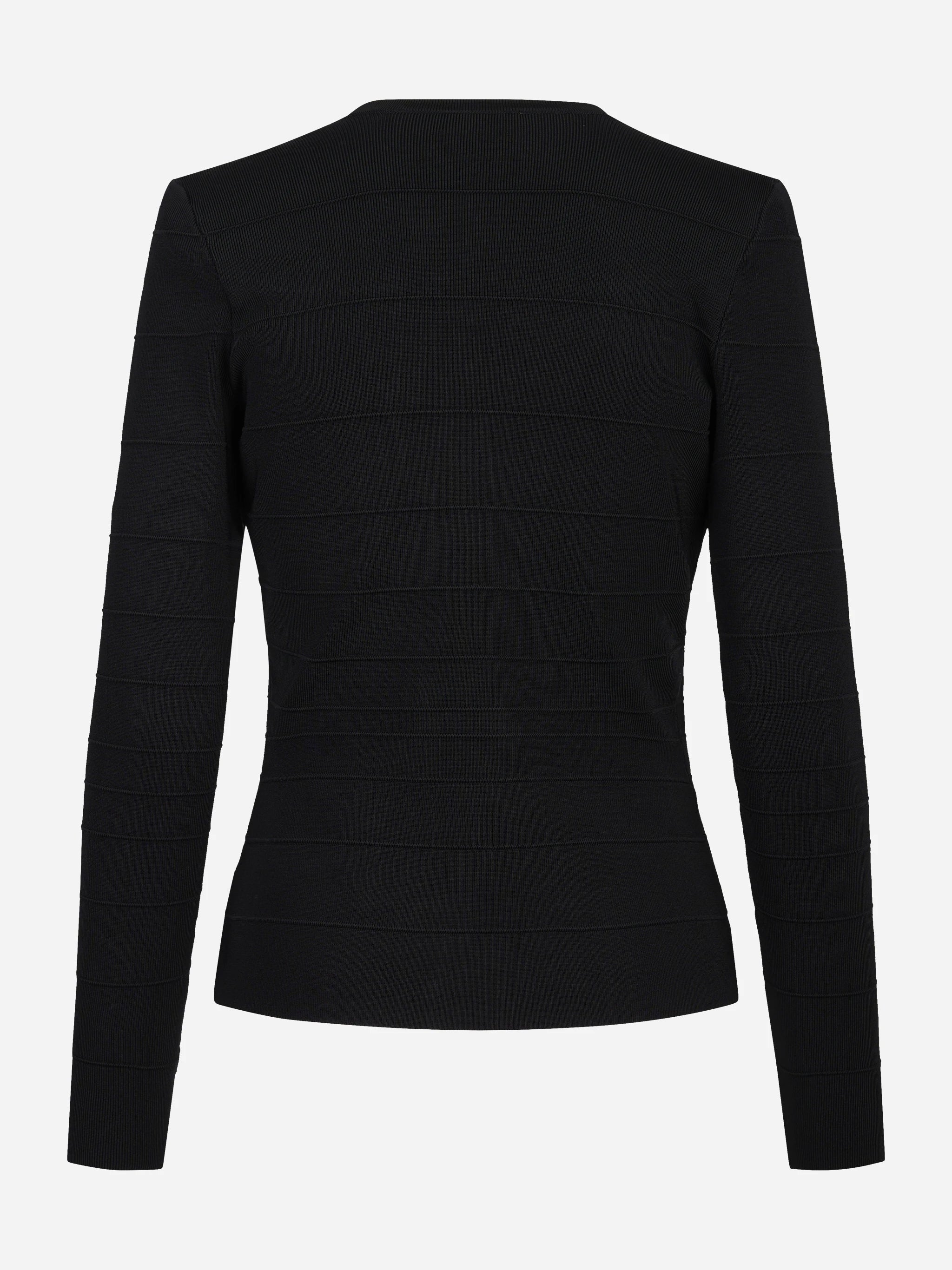 Giacca in maglia con bande a righe
