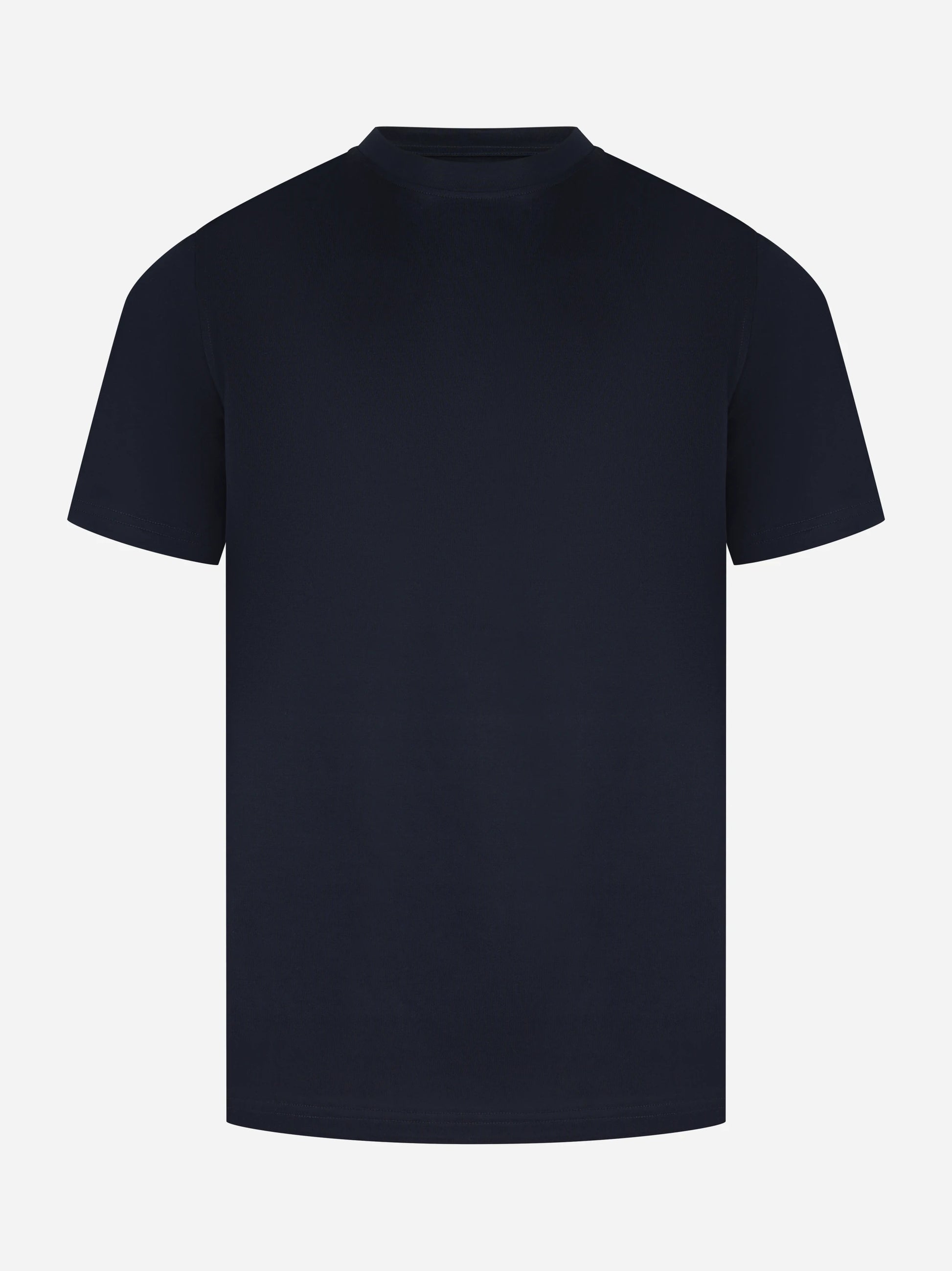 T-shirt manica corta in cotone blu