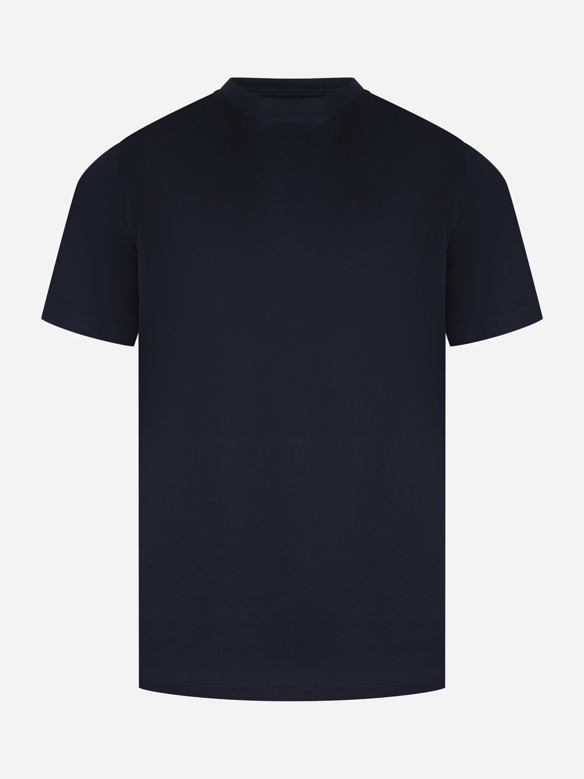 T-shirt manica corta in cotone blu