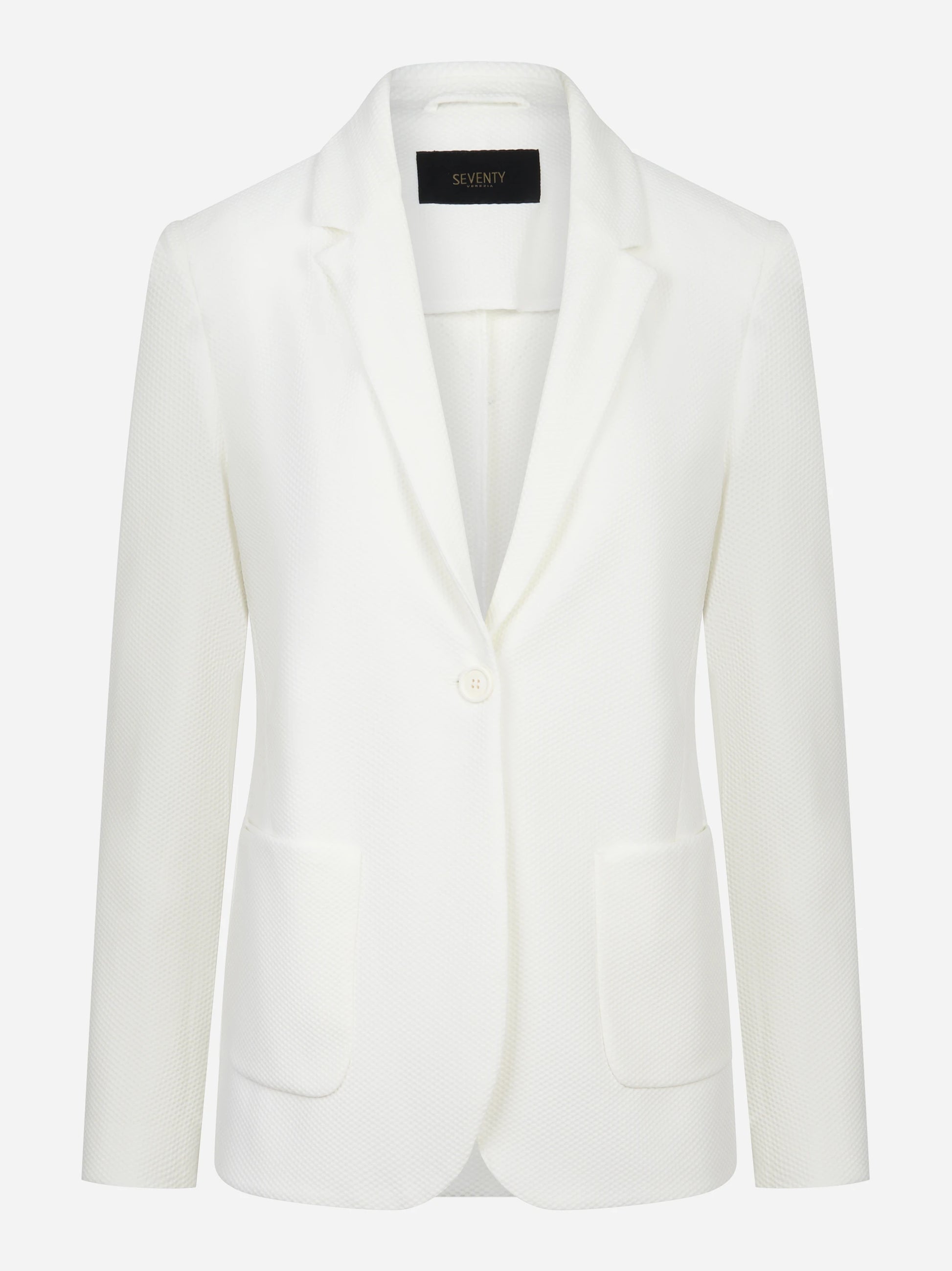 Blazer in jersey bianco