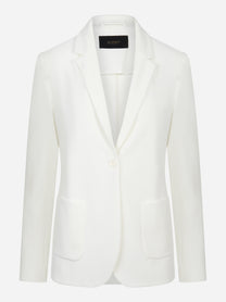Blazer in jersey bianco
