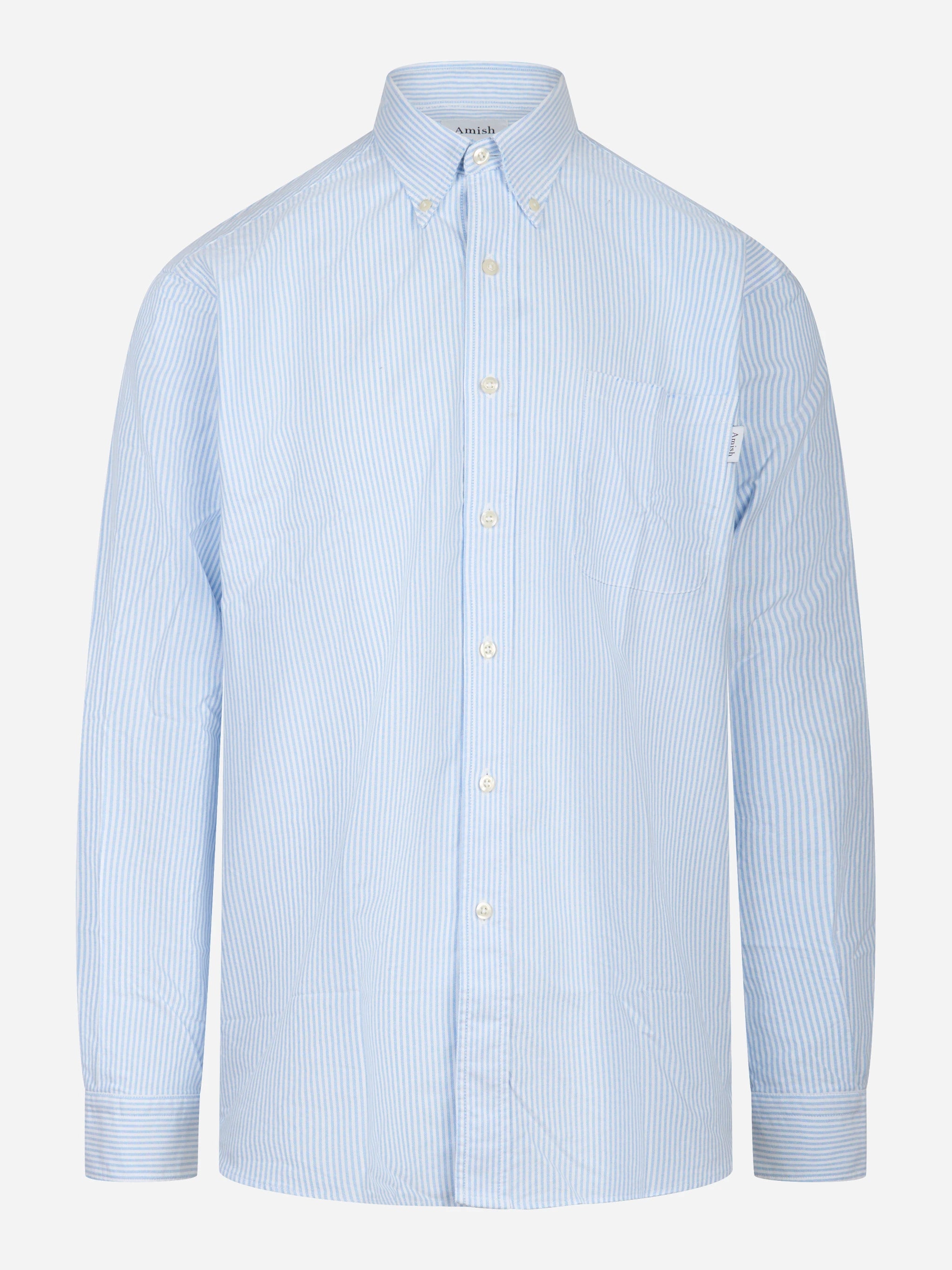 Camicia over button down con motivo a righe