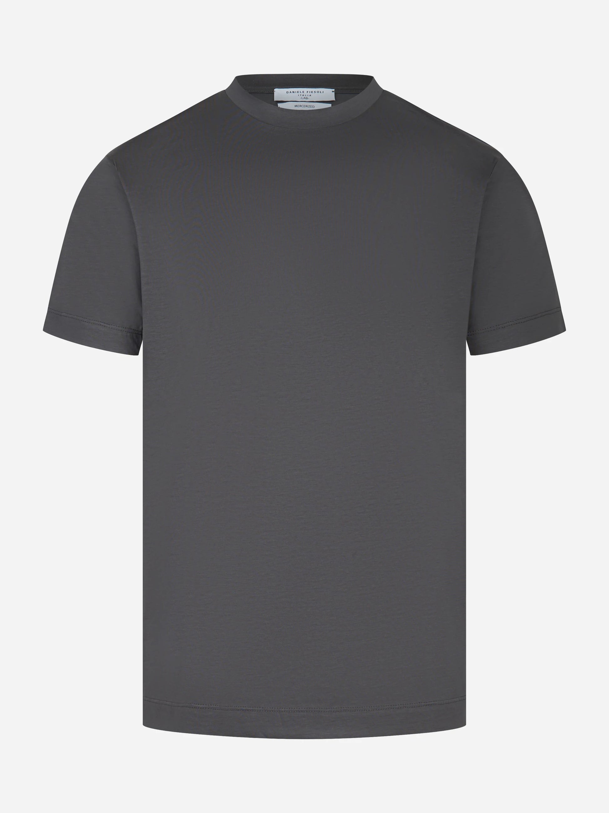 T-shirt slim in cotone grigia
