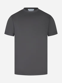 T-shirt slim in cotone grigia