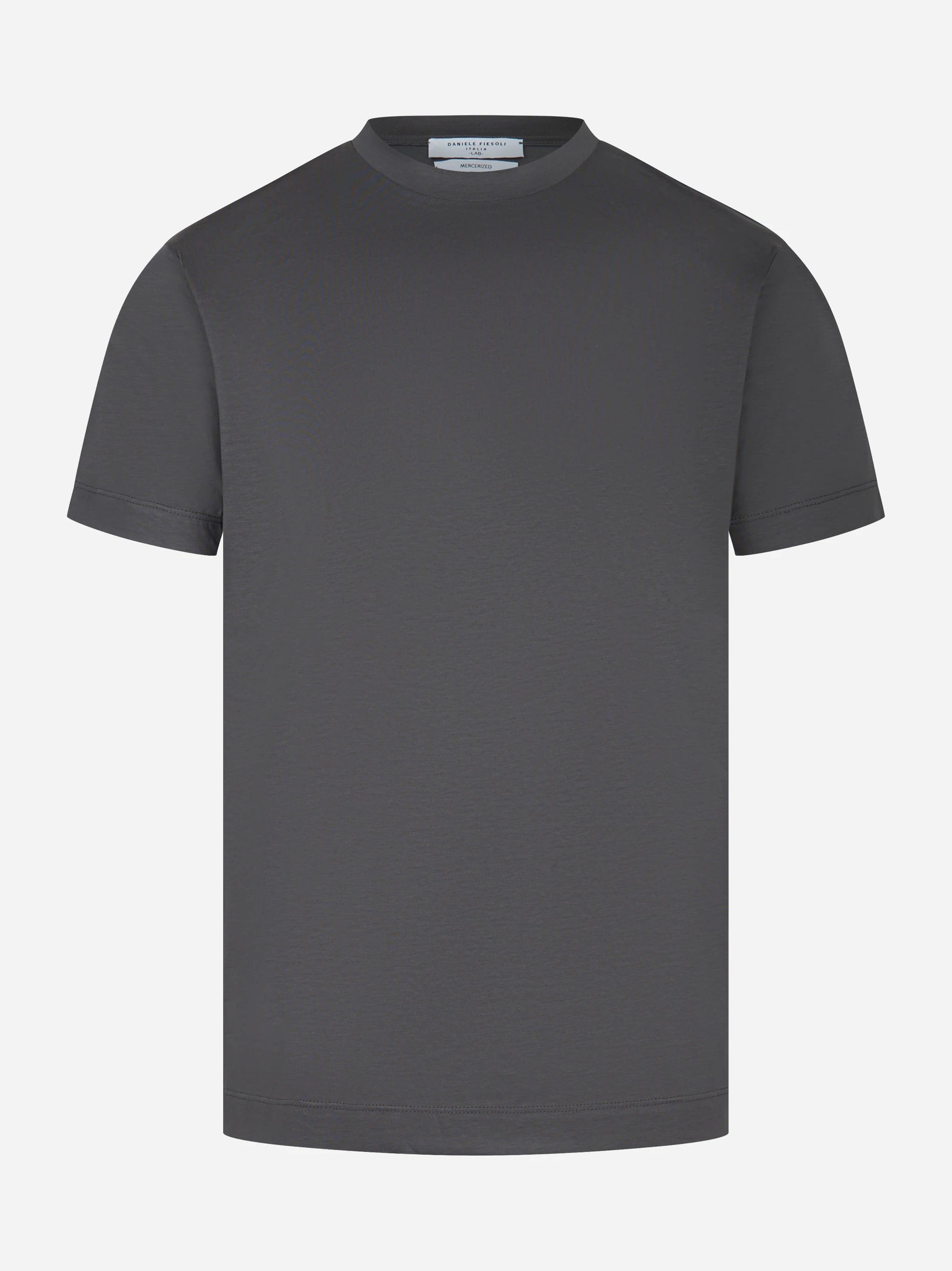 T-shirt slim in cotone grigia