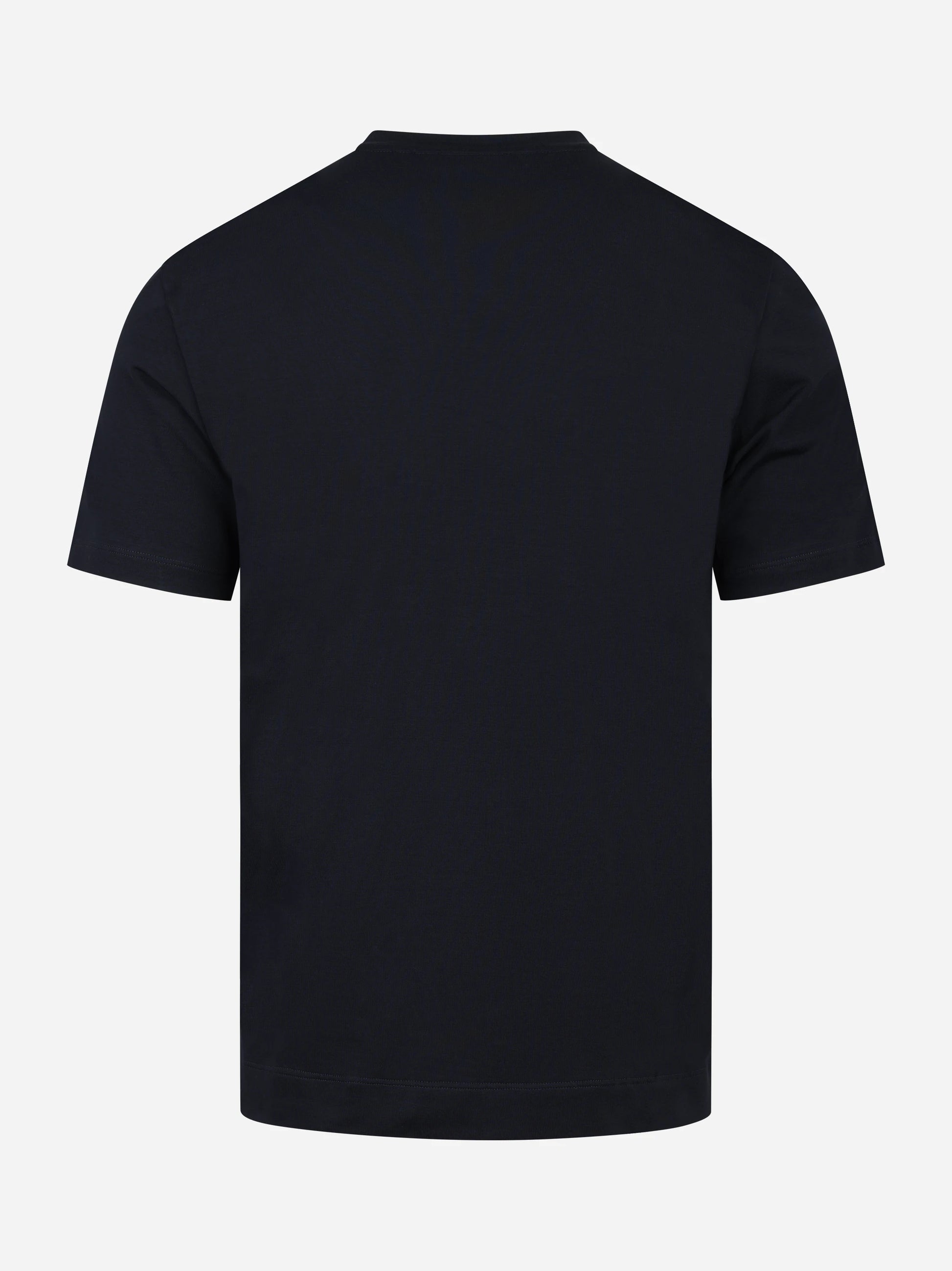 T-shirt manica corta blu in cotone ossigeno