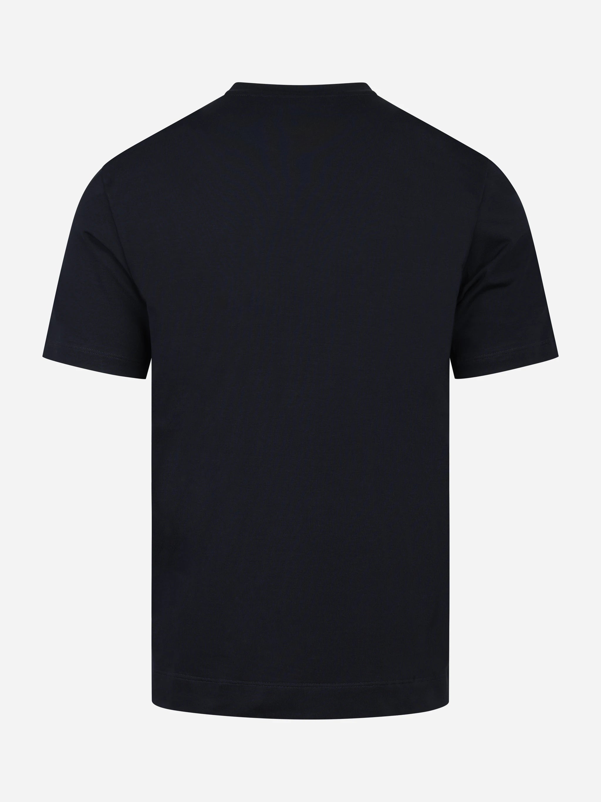 T-shirt manica corta blu in cotone ossigeno
