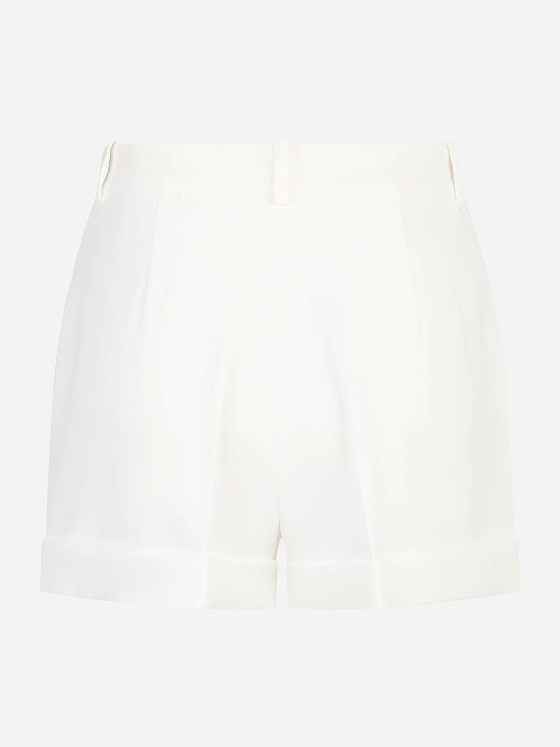 Shorts in crepe leggero bianco