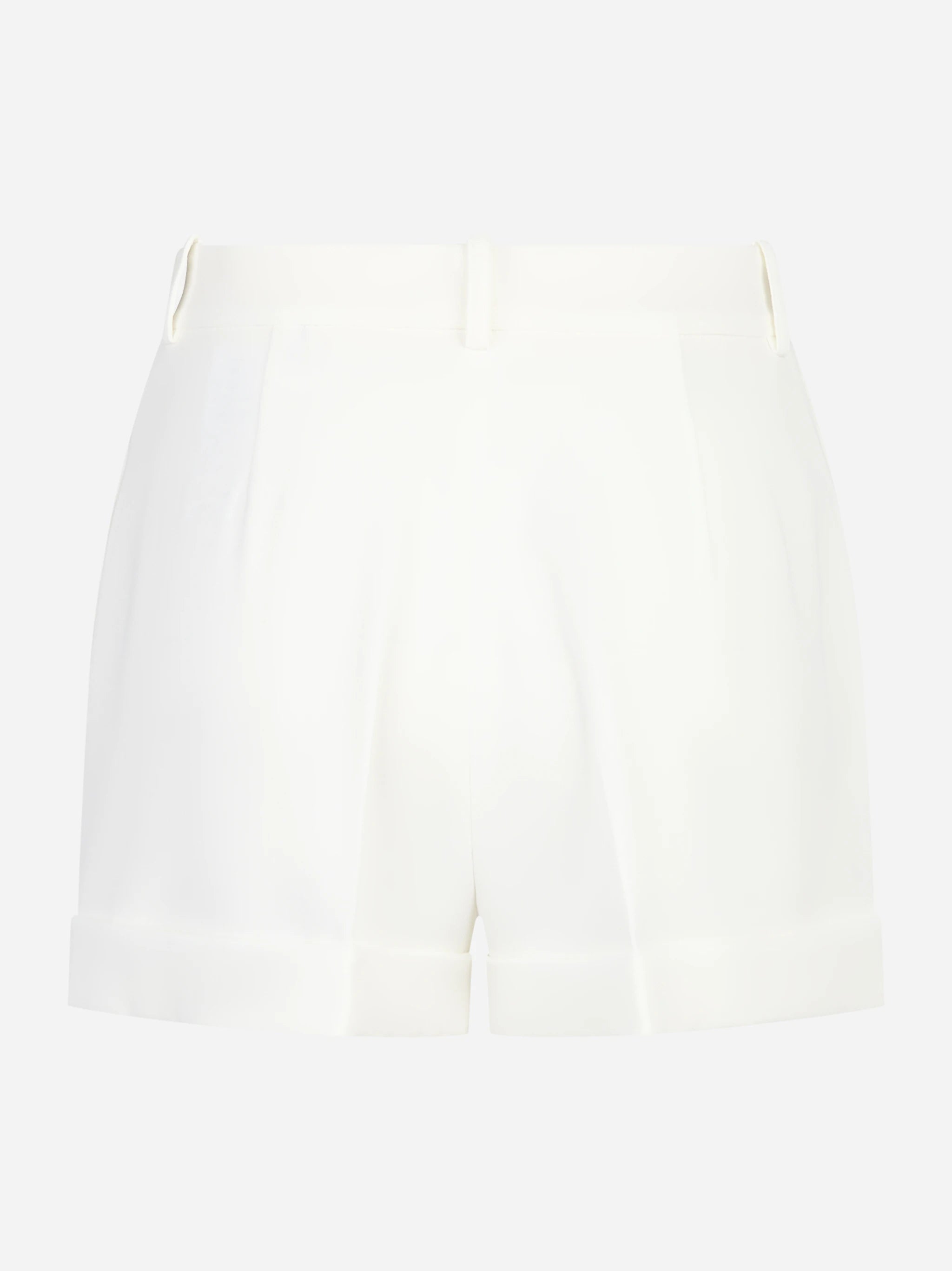 Shorts in crepe leggero bianco