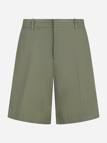 Shorts Olivia in cotone stretch beige