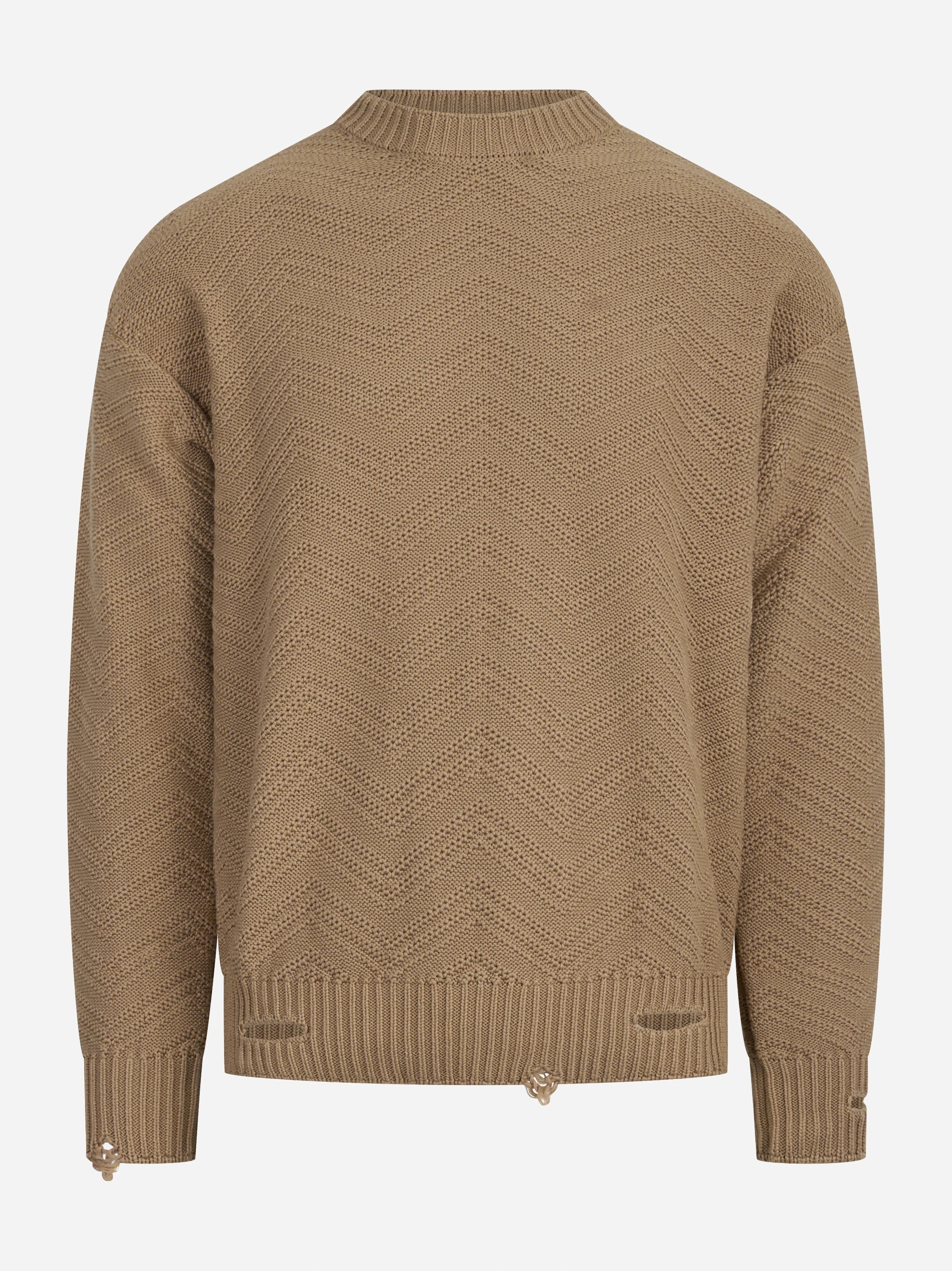 Maglia girocollo boxy fit in cotone