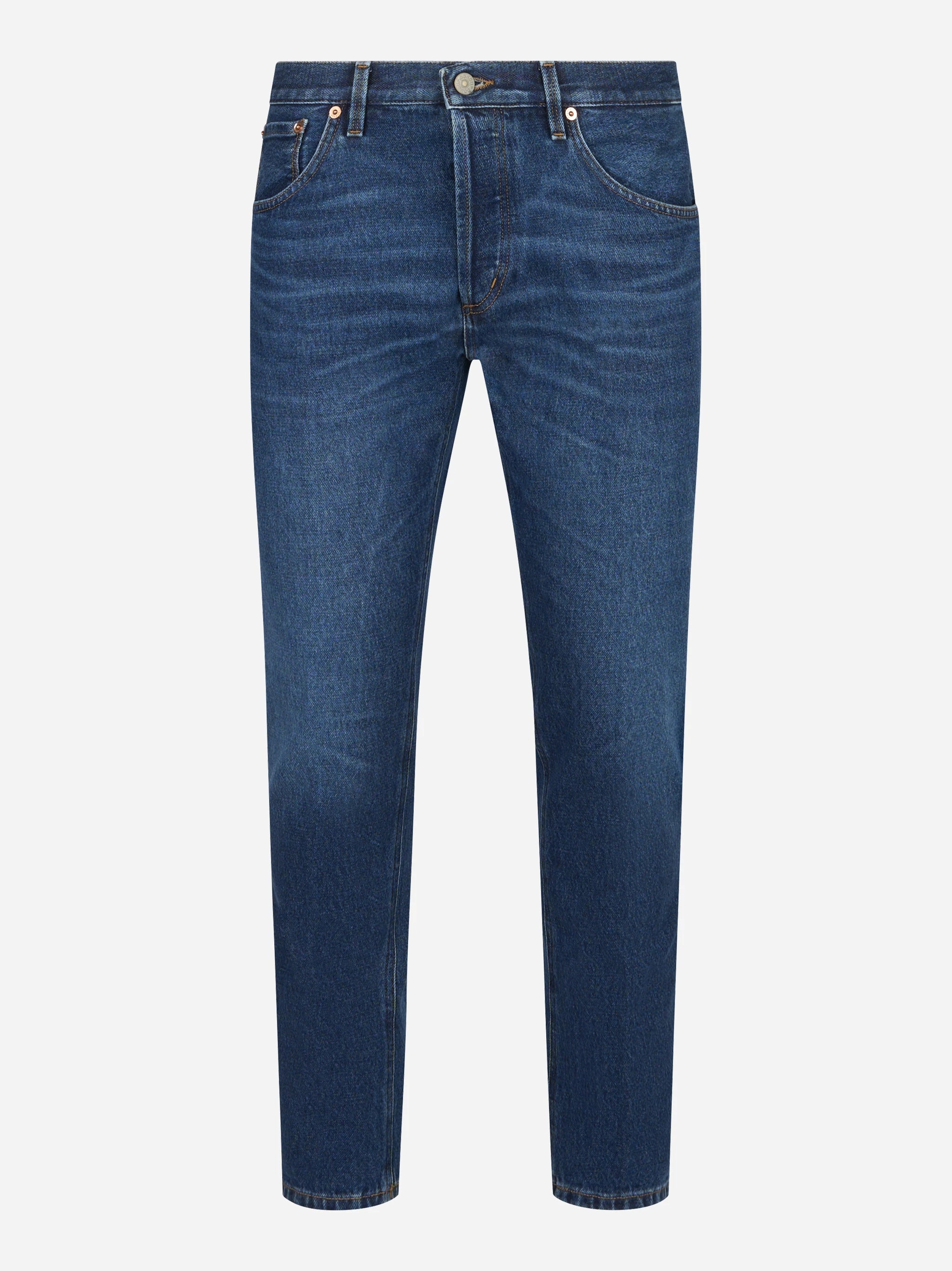 Jeans carrot fit Brighton in denim fermo