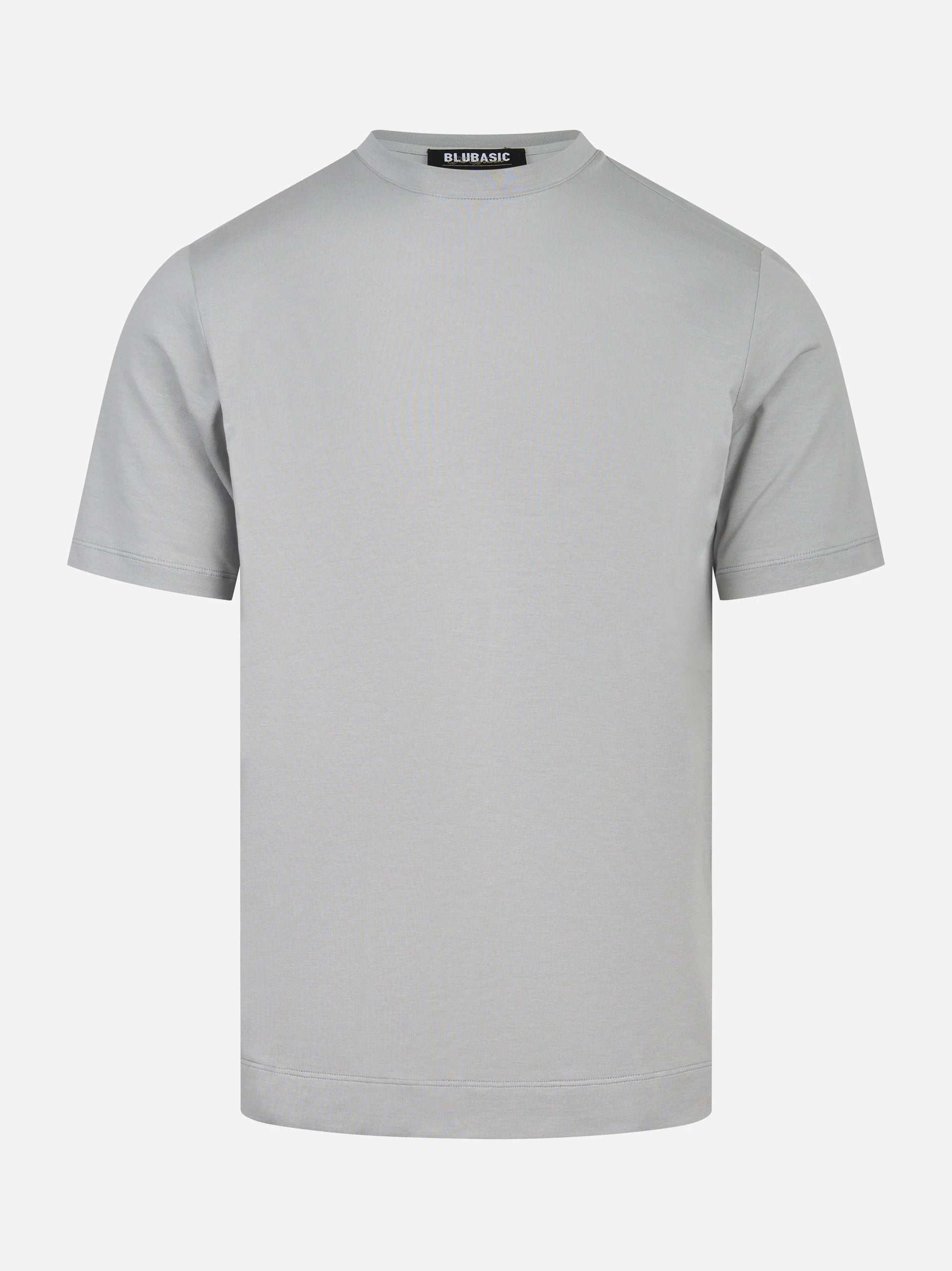T-shirt manica corta grigia in cotone ossigeno