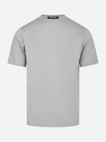 T-shirt manica corta grigia in cotone ossigeno