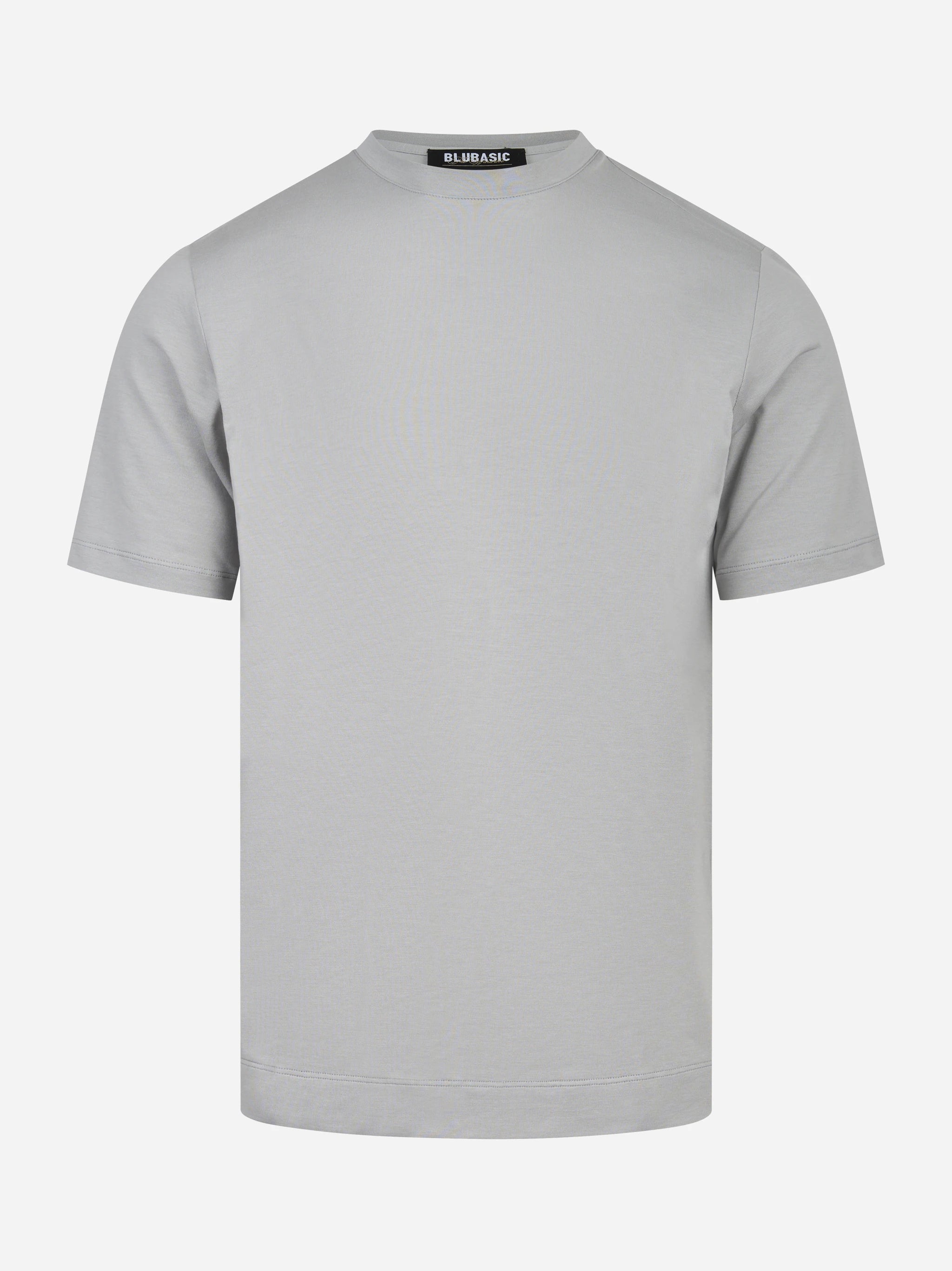 T-shirt manica corta grigia in cotone ossigeno