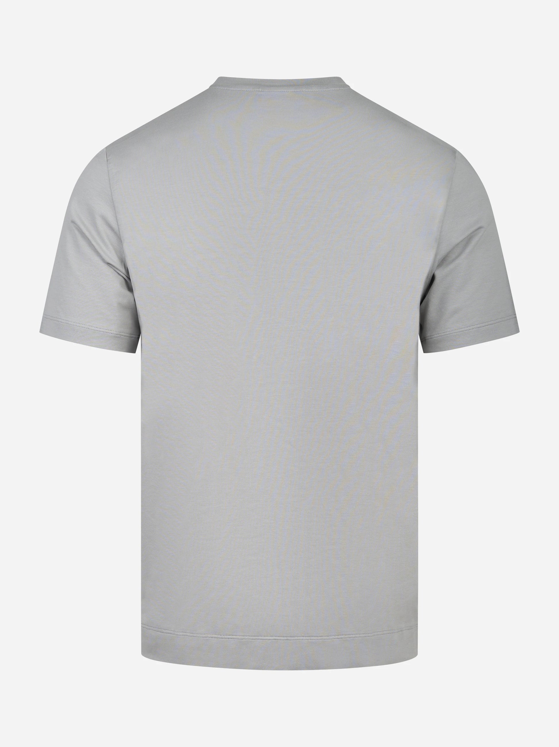 T-shirt manica corta grigia in cotone ossigeno