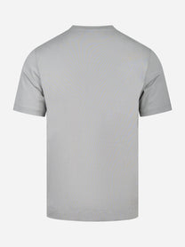 T-shirt manica corta grigia in cotone ossigeno