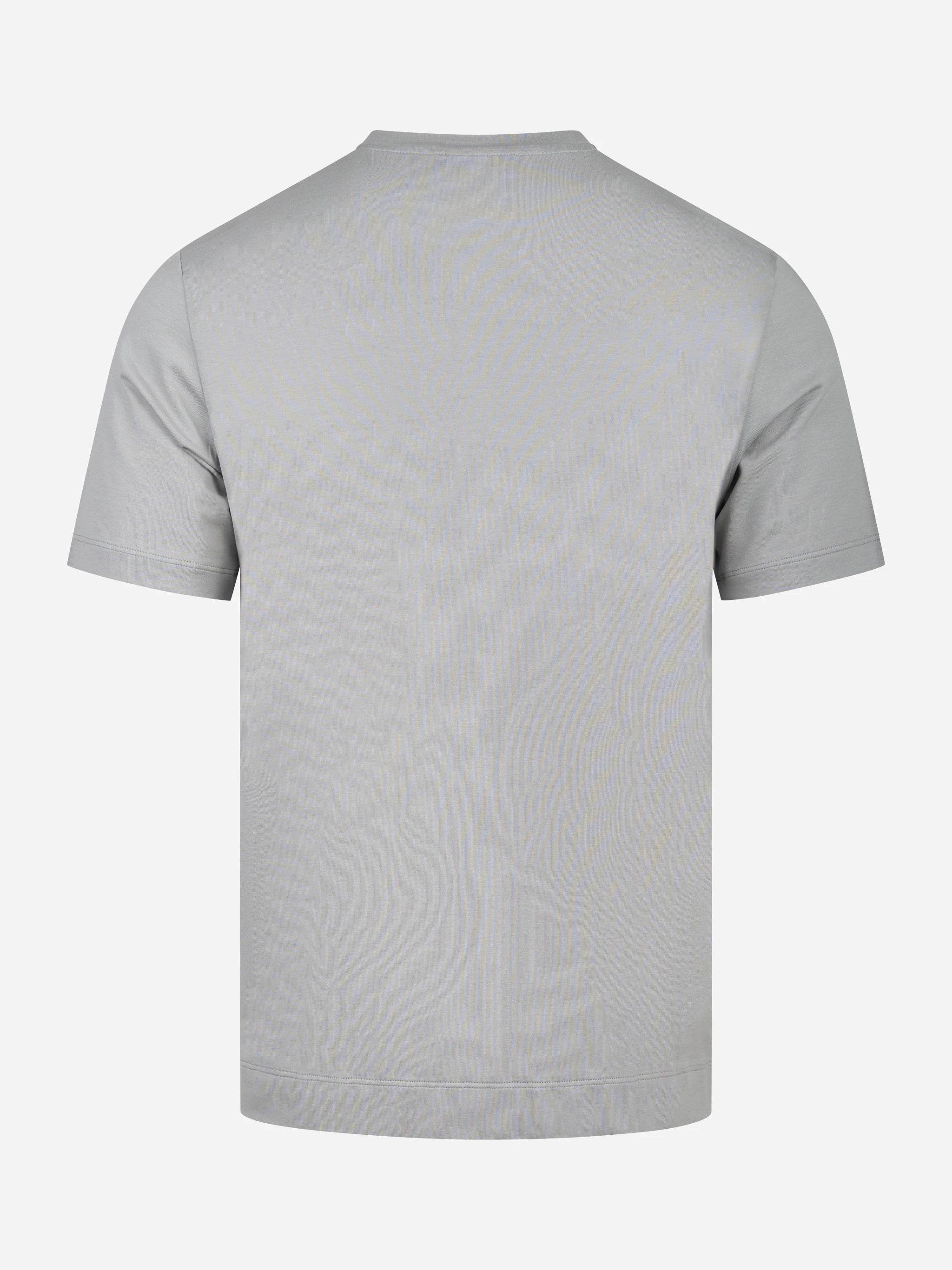 T-shirt manica corta grigia in cotone ossigeno