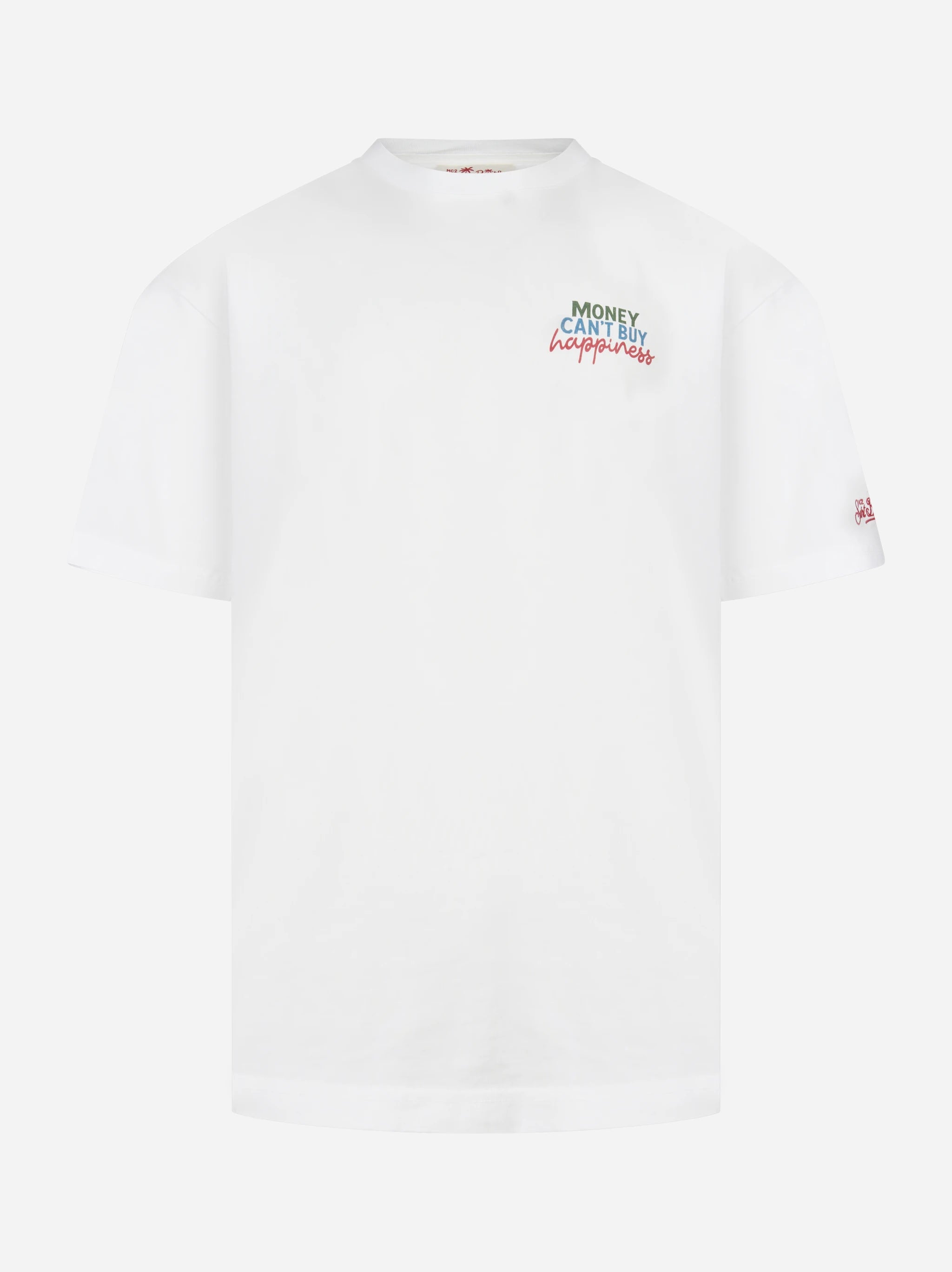 T--shirt girocollo Delmar "Money Can't buy Happiness"