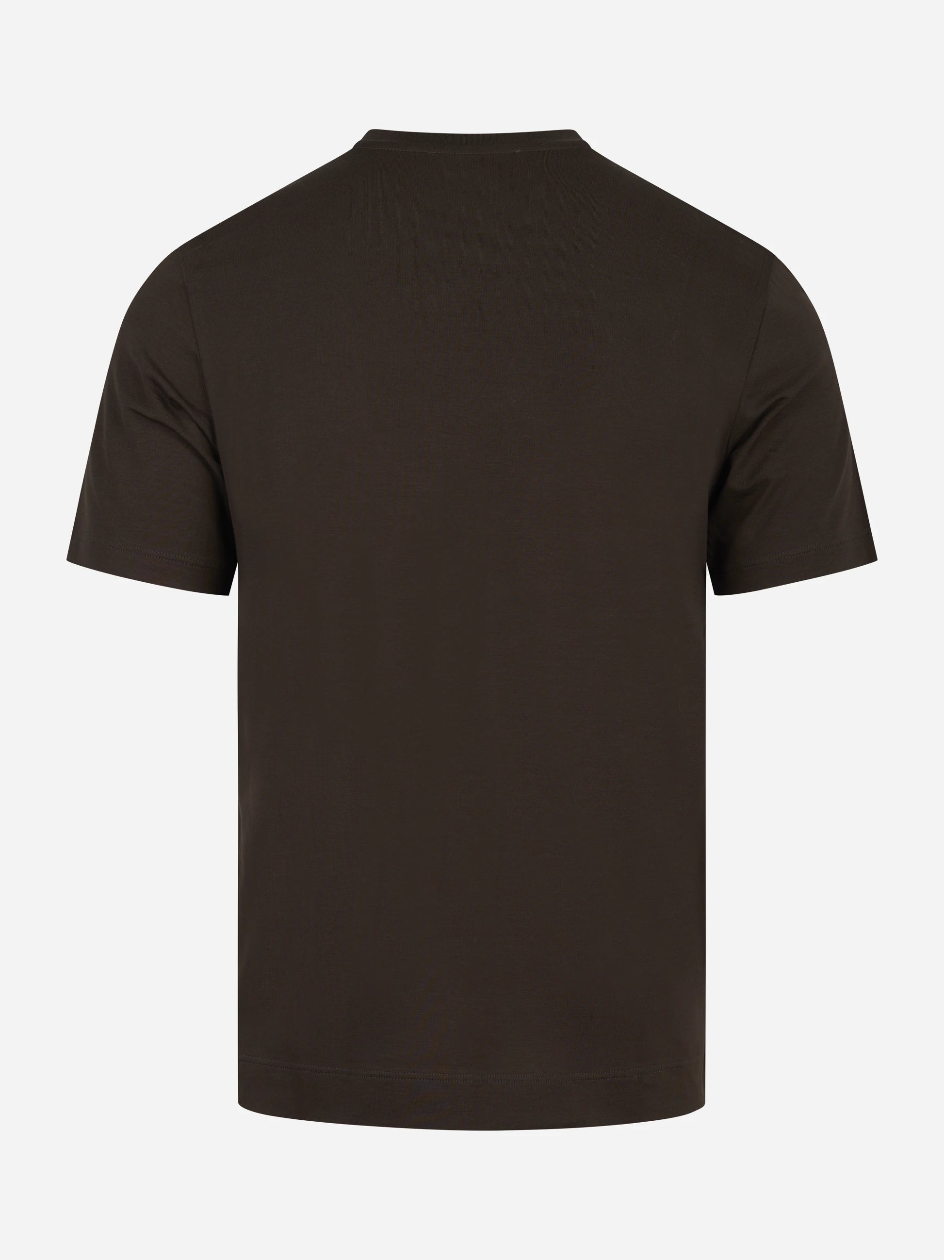 T-shirt manica corta marrone in cotone ossigeno