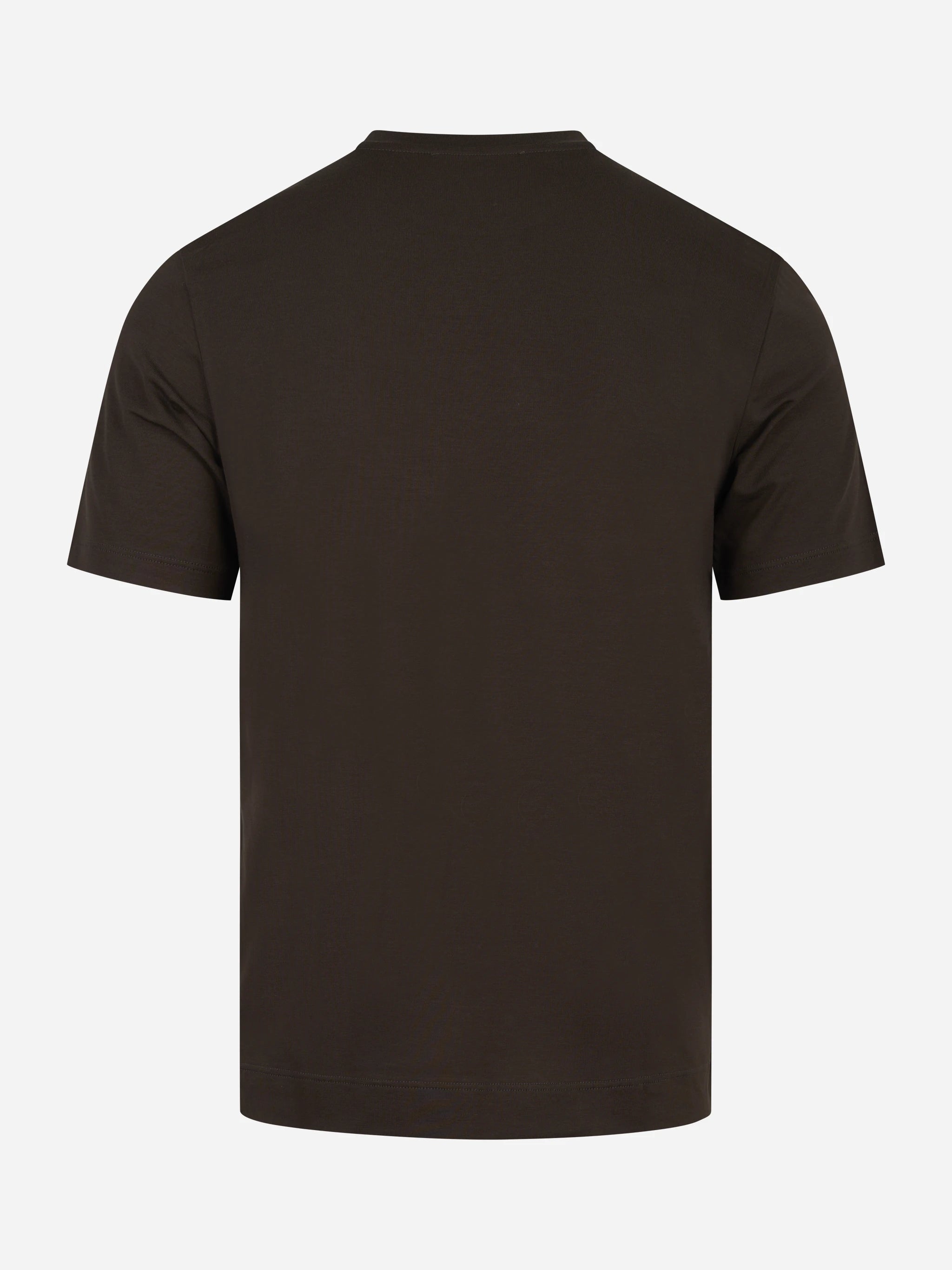 T-shirt manica corta marrone in cotone ossigeno