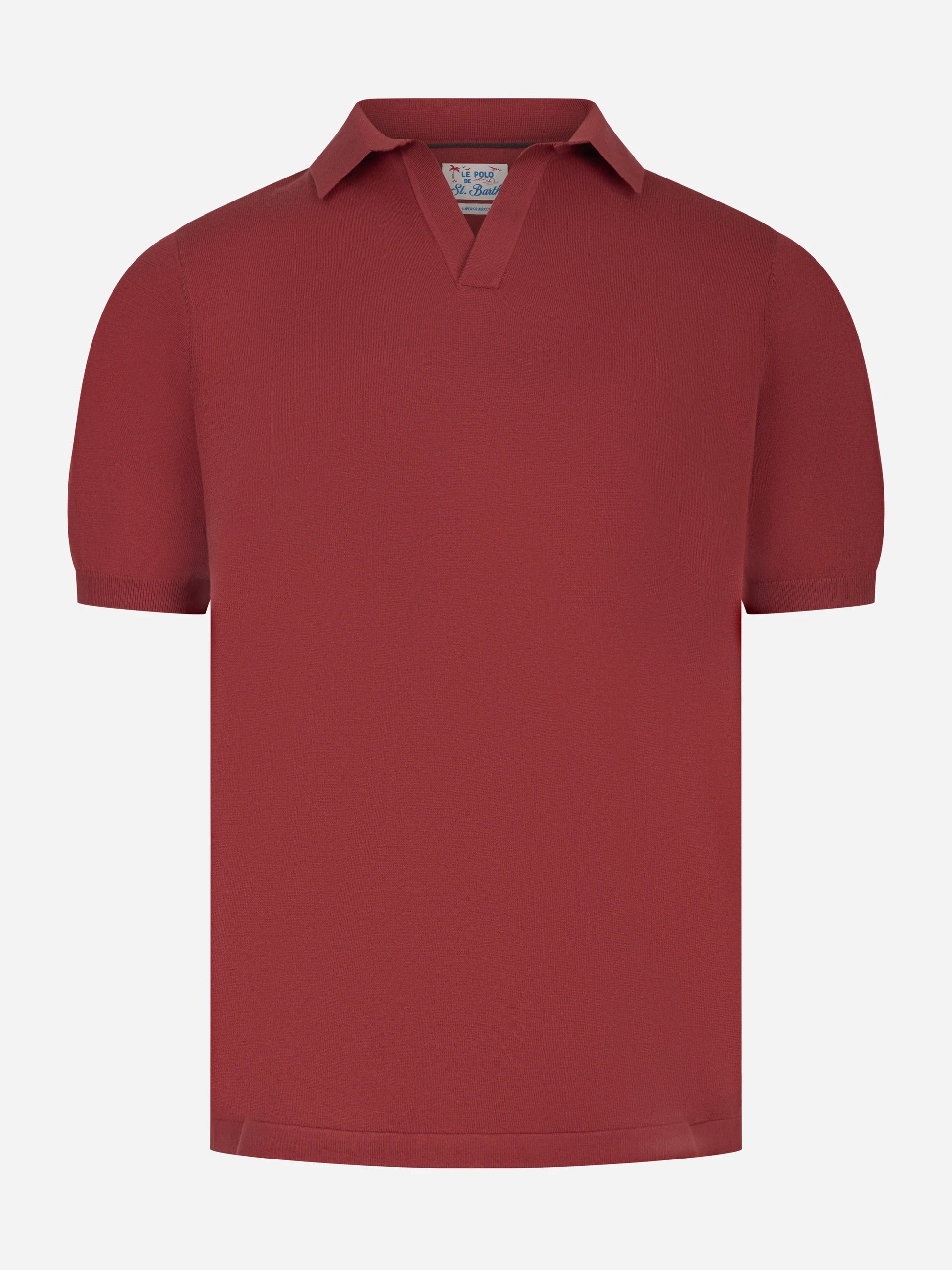 Polo skipper Sloan in cotone rosso