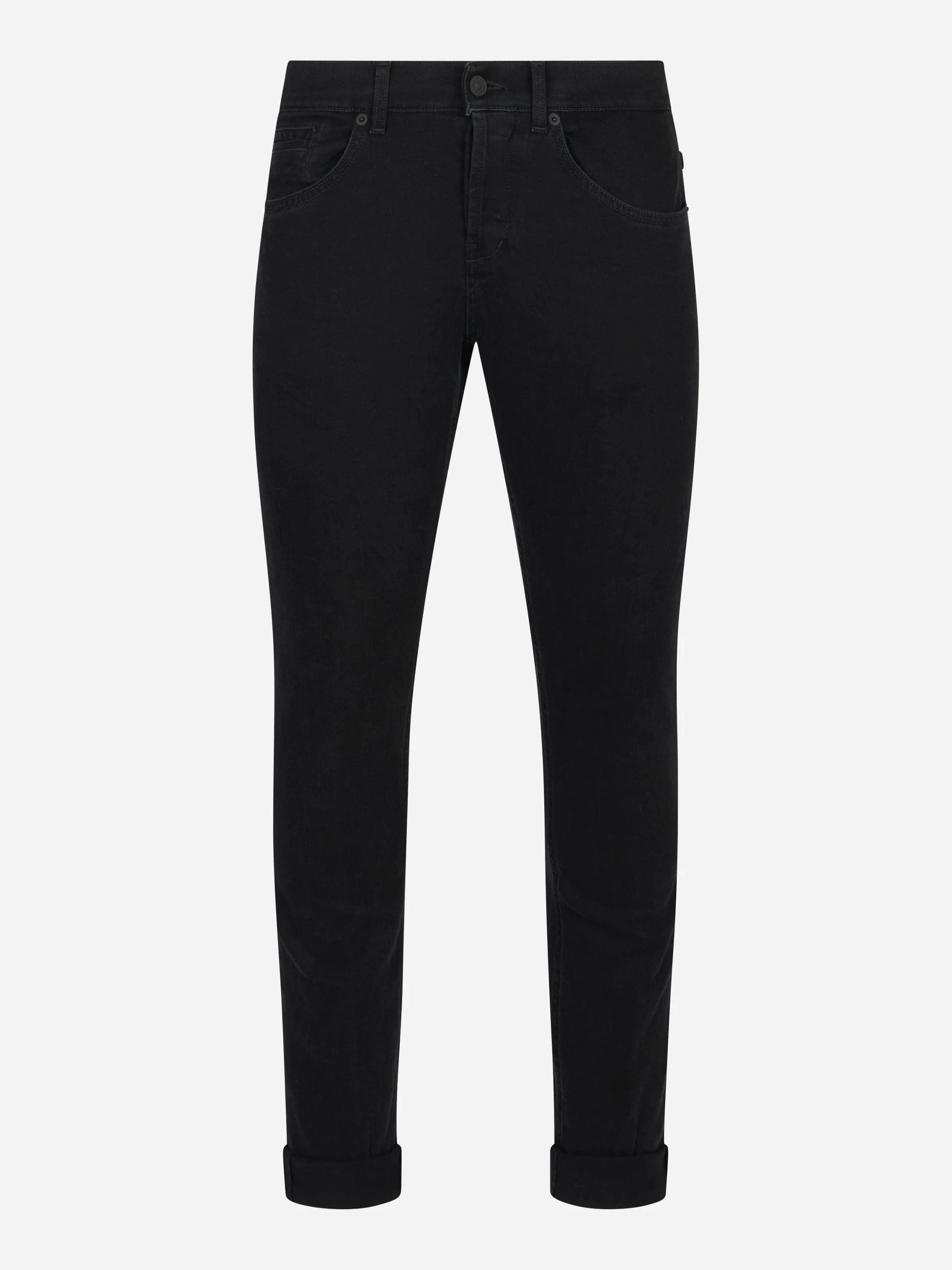 Jeans skinny fit George in denim stretch nero