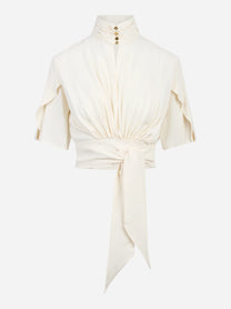 Blusa in georgette di viscosa