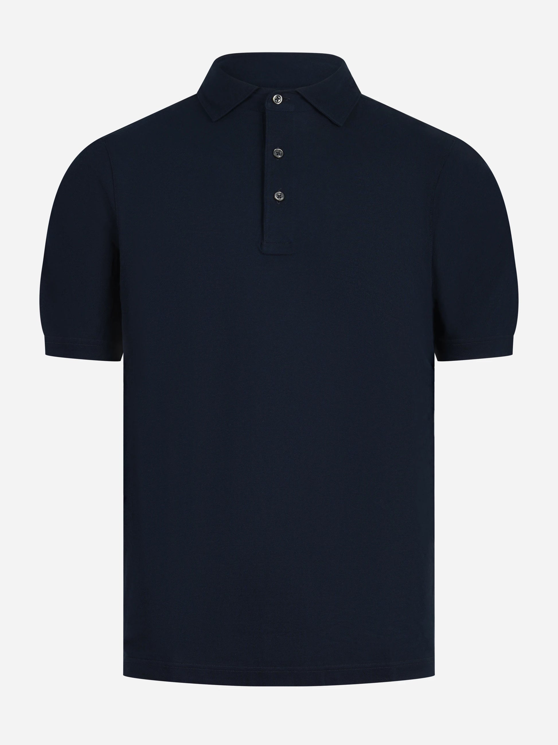Polo manica corta in Piquet blu