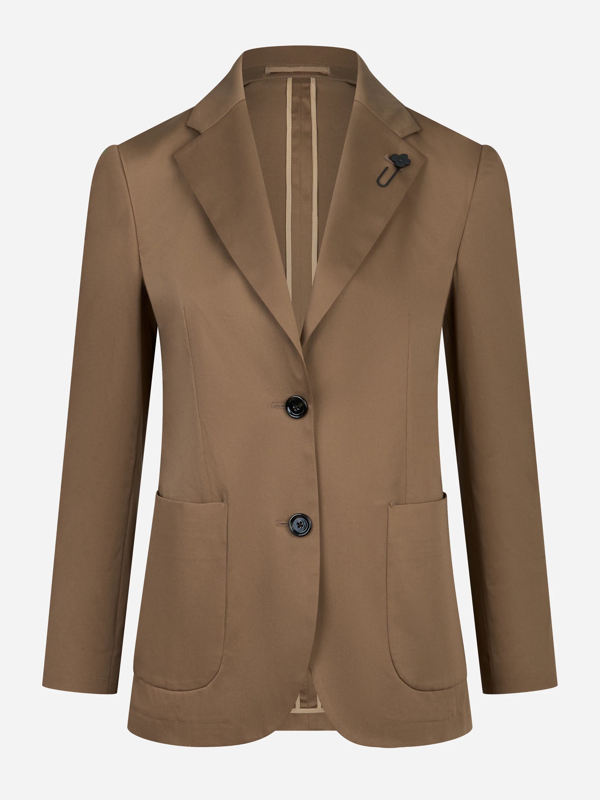 Blazer monopetto in cotone stretch