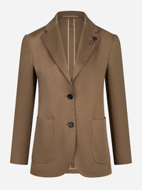 Blazer monopetto in cotone stretch