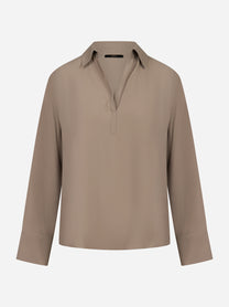 Camicia in Crepe Misto Seta