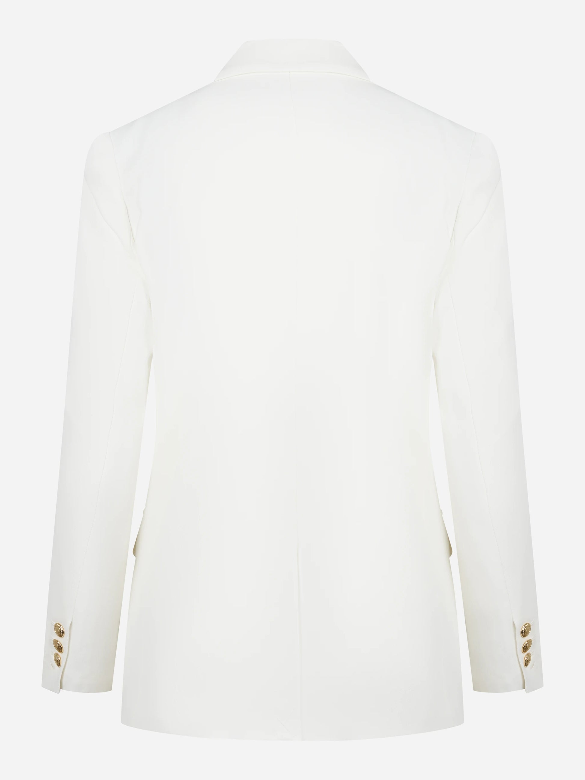Blazer bianco doppiopetto in gabardina