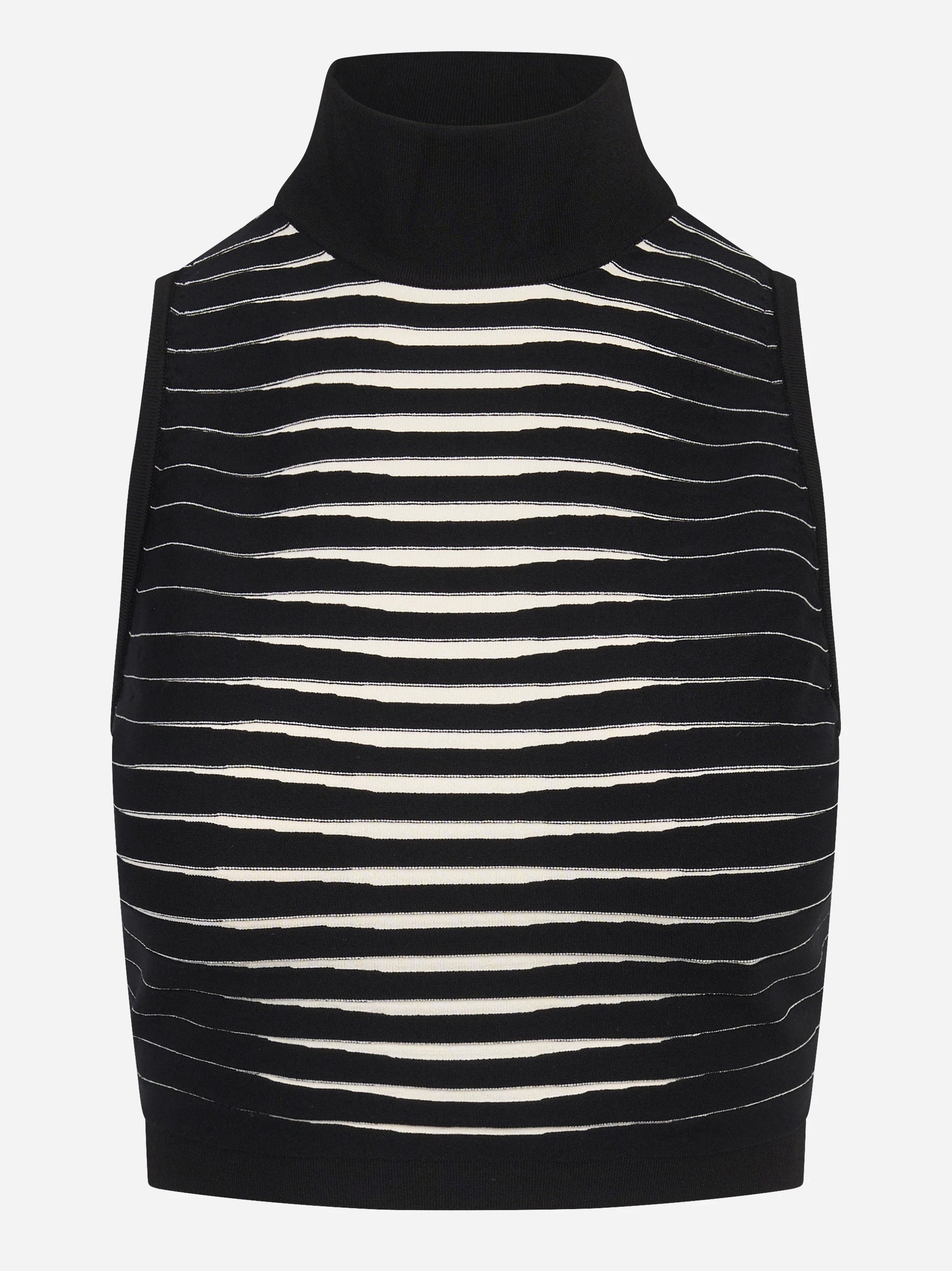 Top in maglia a righe degradé