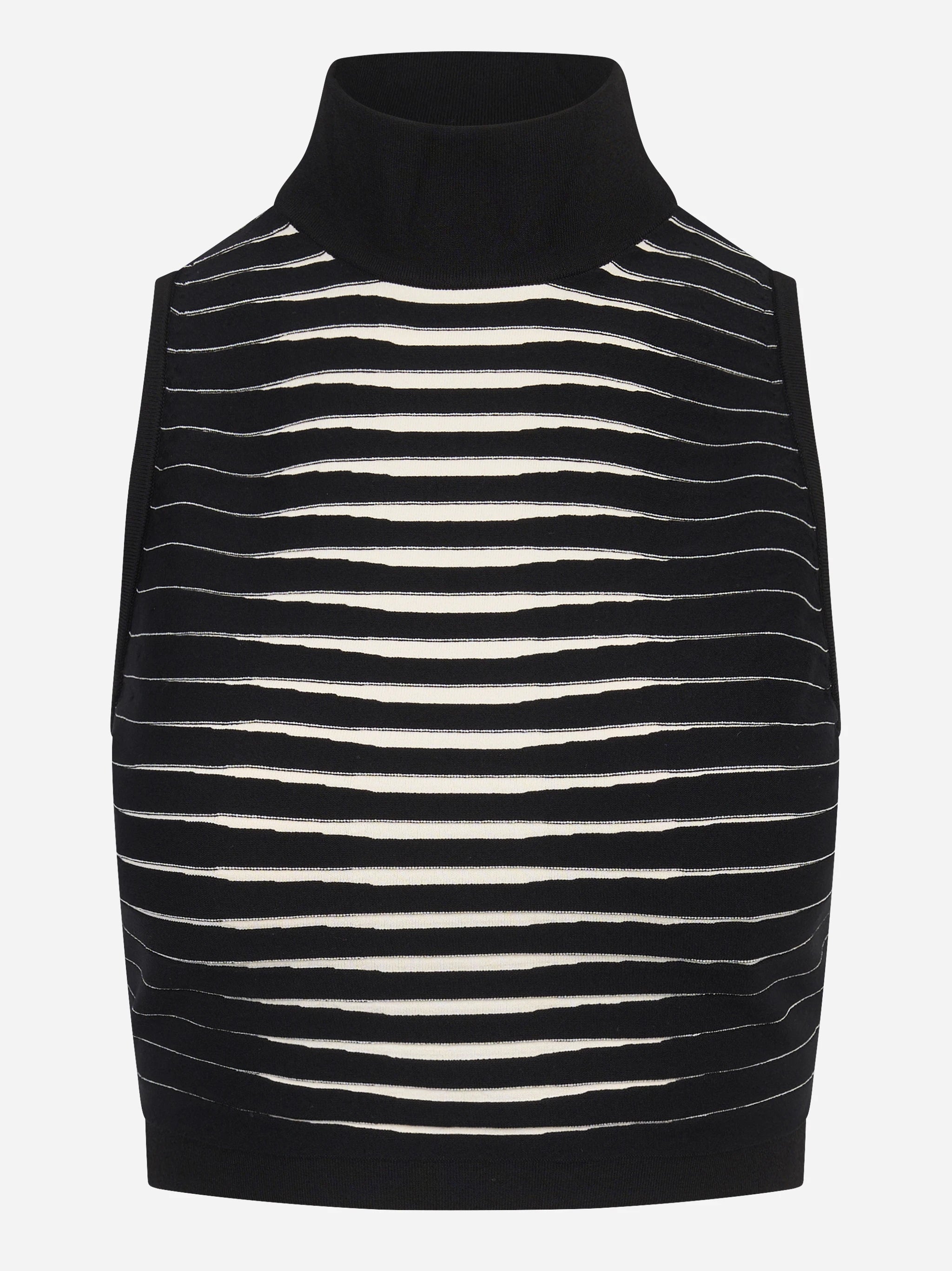 Top in maglia a righe degradé