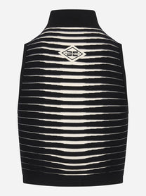 Top in maglia a righe degradé
