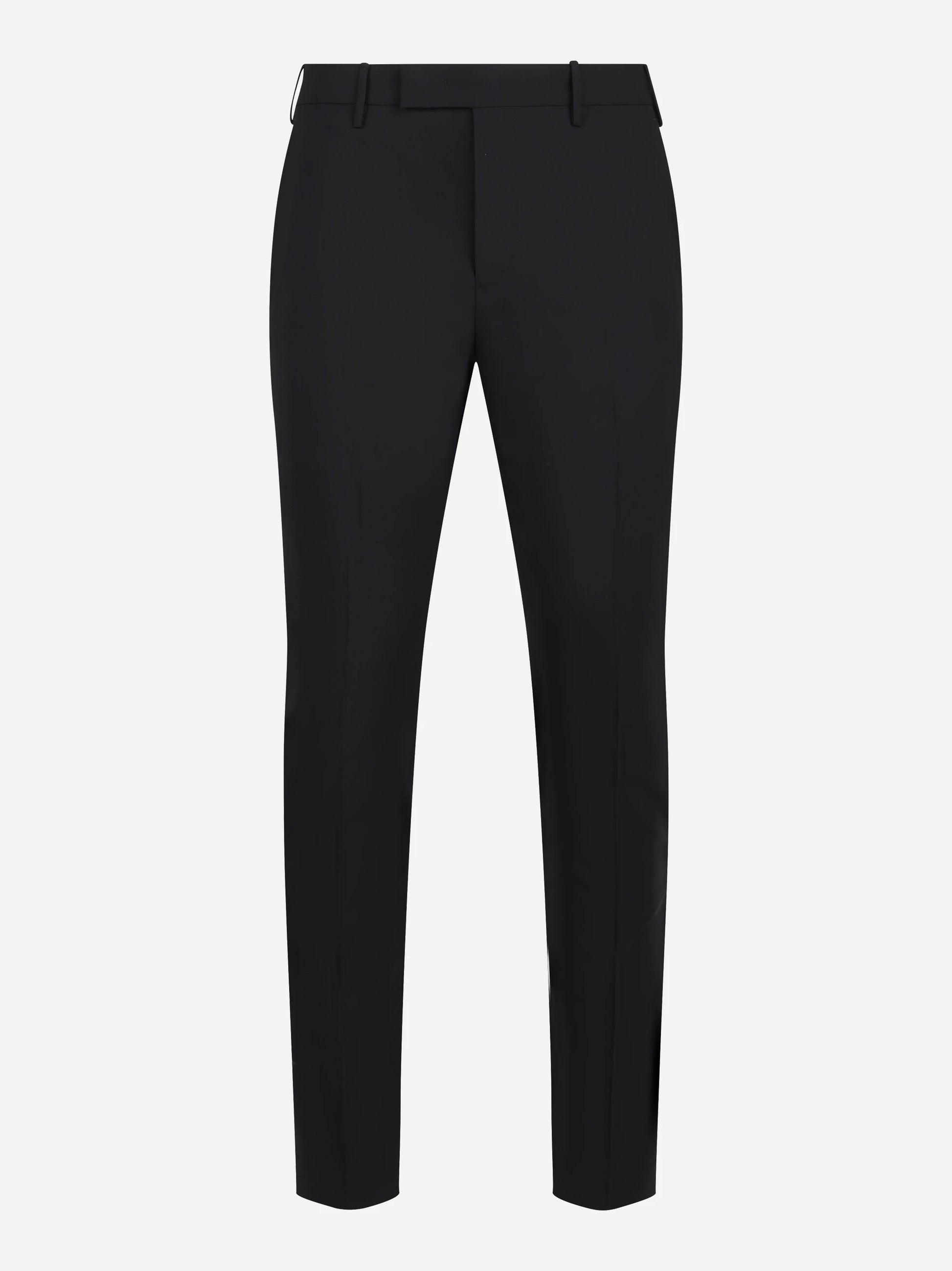 Pantalone skin fit Dieci in lana stretch nero