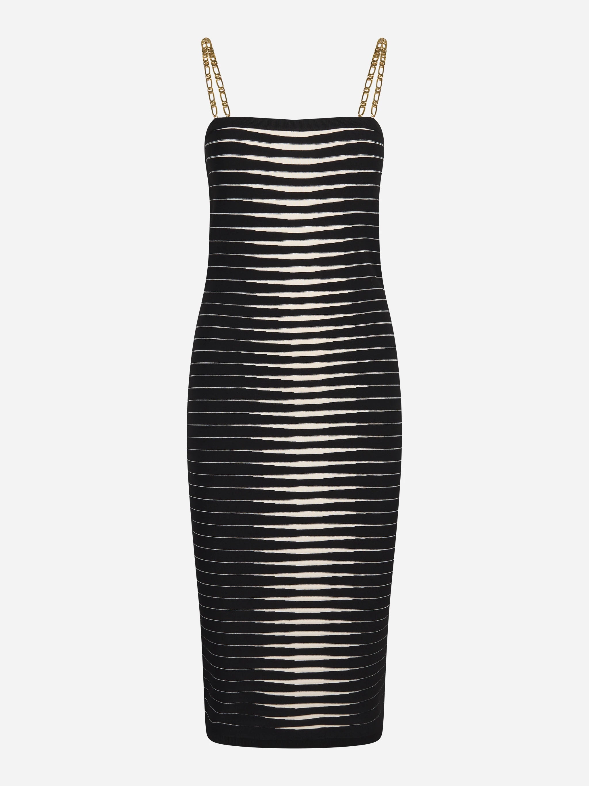 Abito in maglia con zebra jacquard