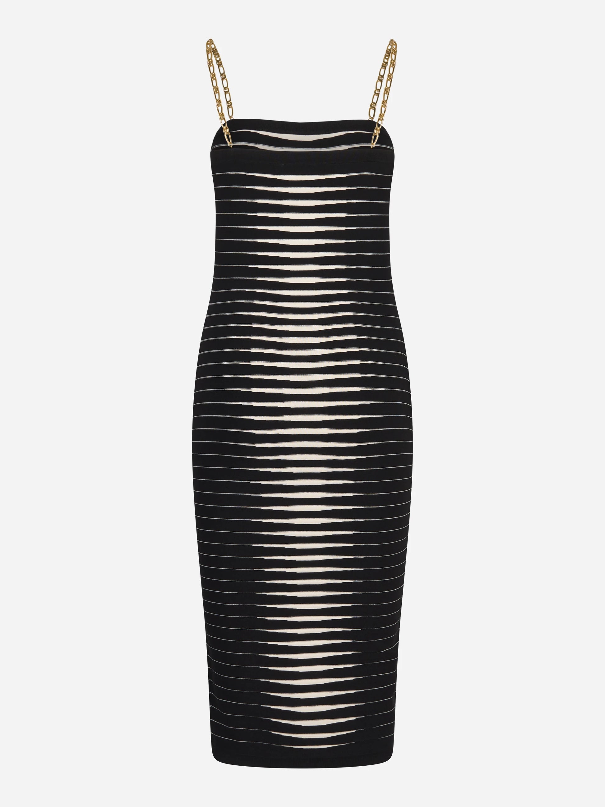 Abito in maglia con zebra jacquard