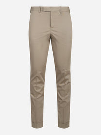 Pantalone Master in cotone seta stretch beige