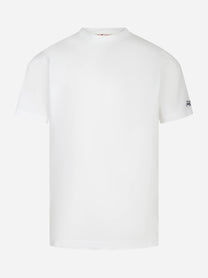 T-shirt Dover bianca con logo ricamato