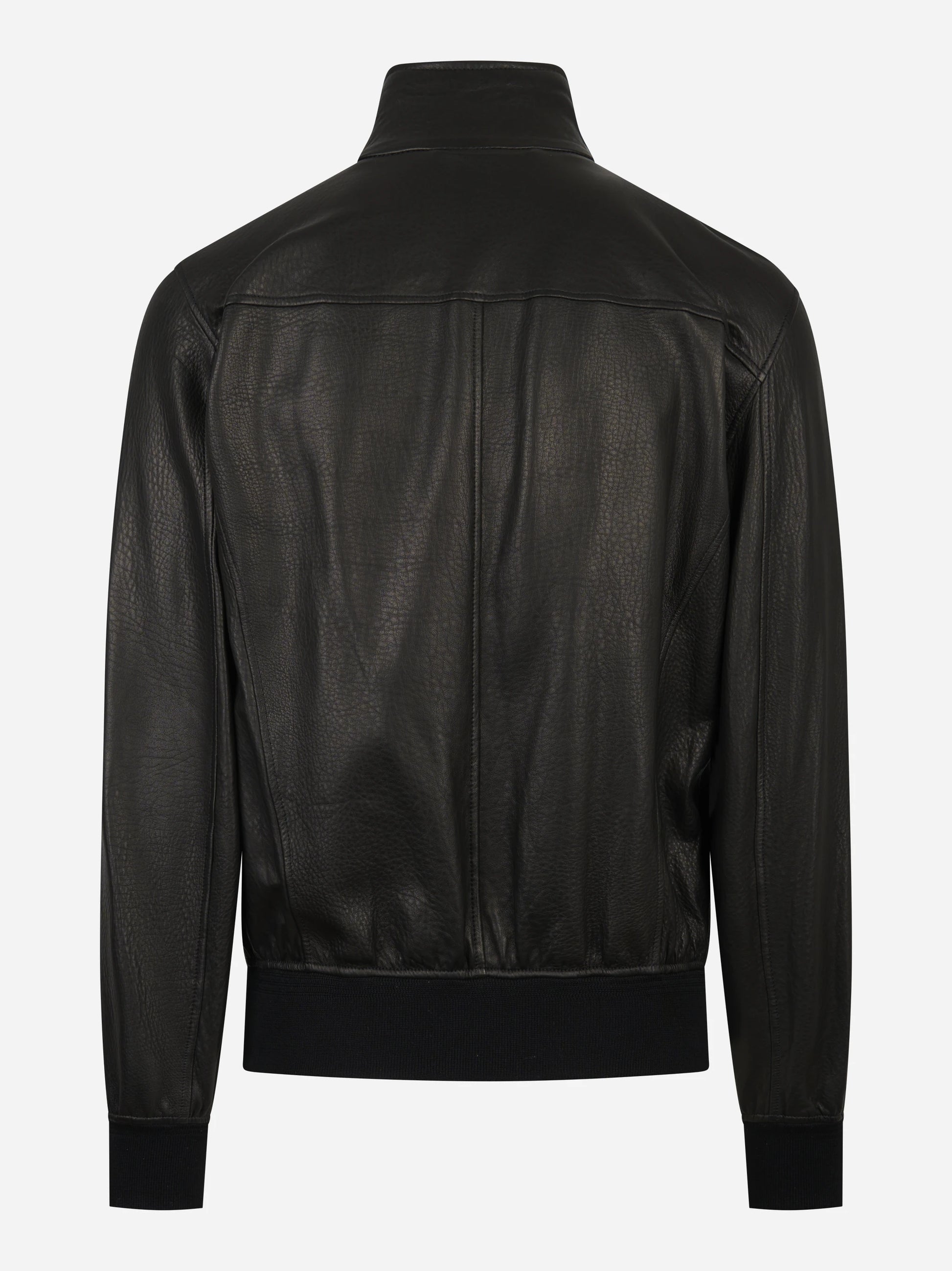 Bomber Jeff in pelle nero