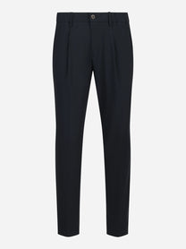 Pantalone tecnico con elastico in vita nero